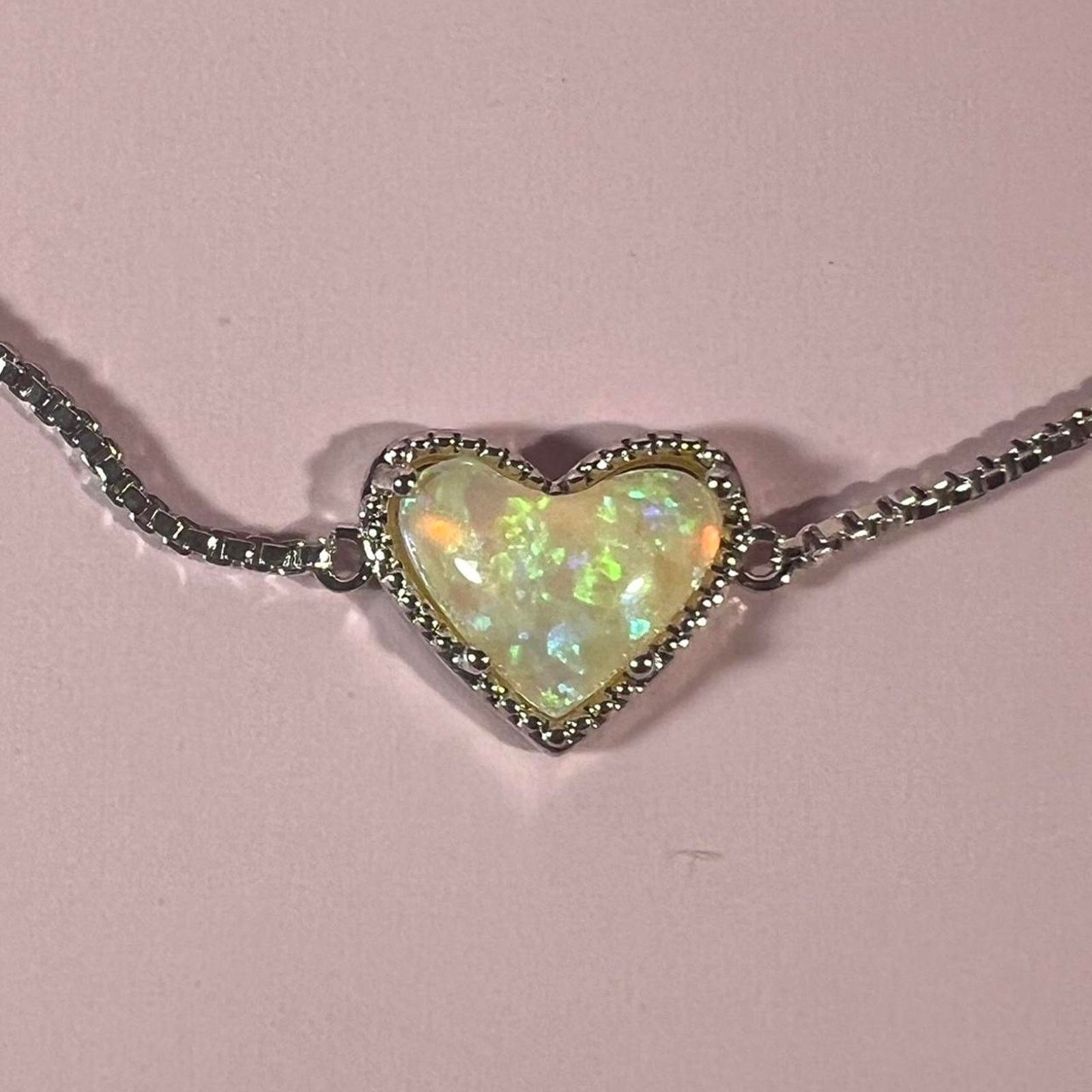 Jewelry Hespera Silver Heart Bracelet, Women's