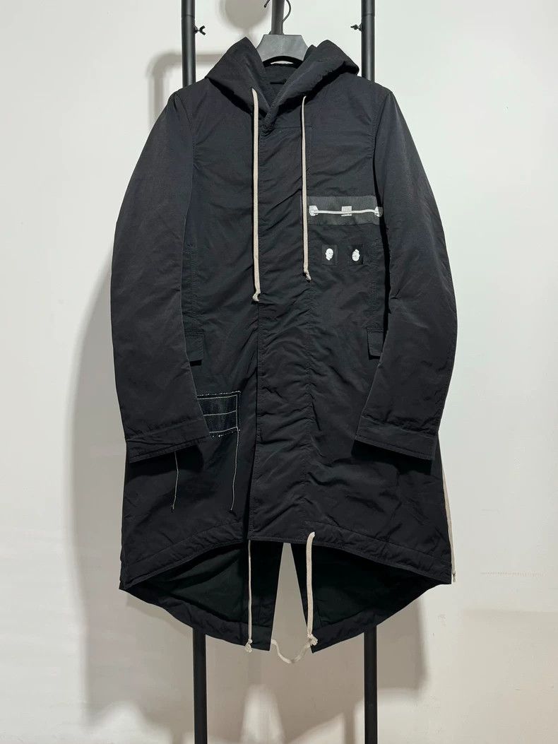 Rick Owens rick owens Fishtail cotton-padded jacket 2502-Nextarrow Size US S / EU 44-46 / 1 - 1 Thumbnail