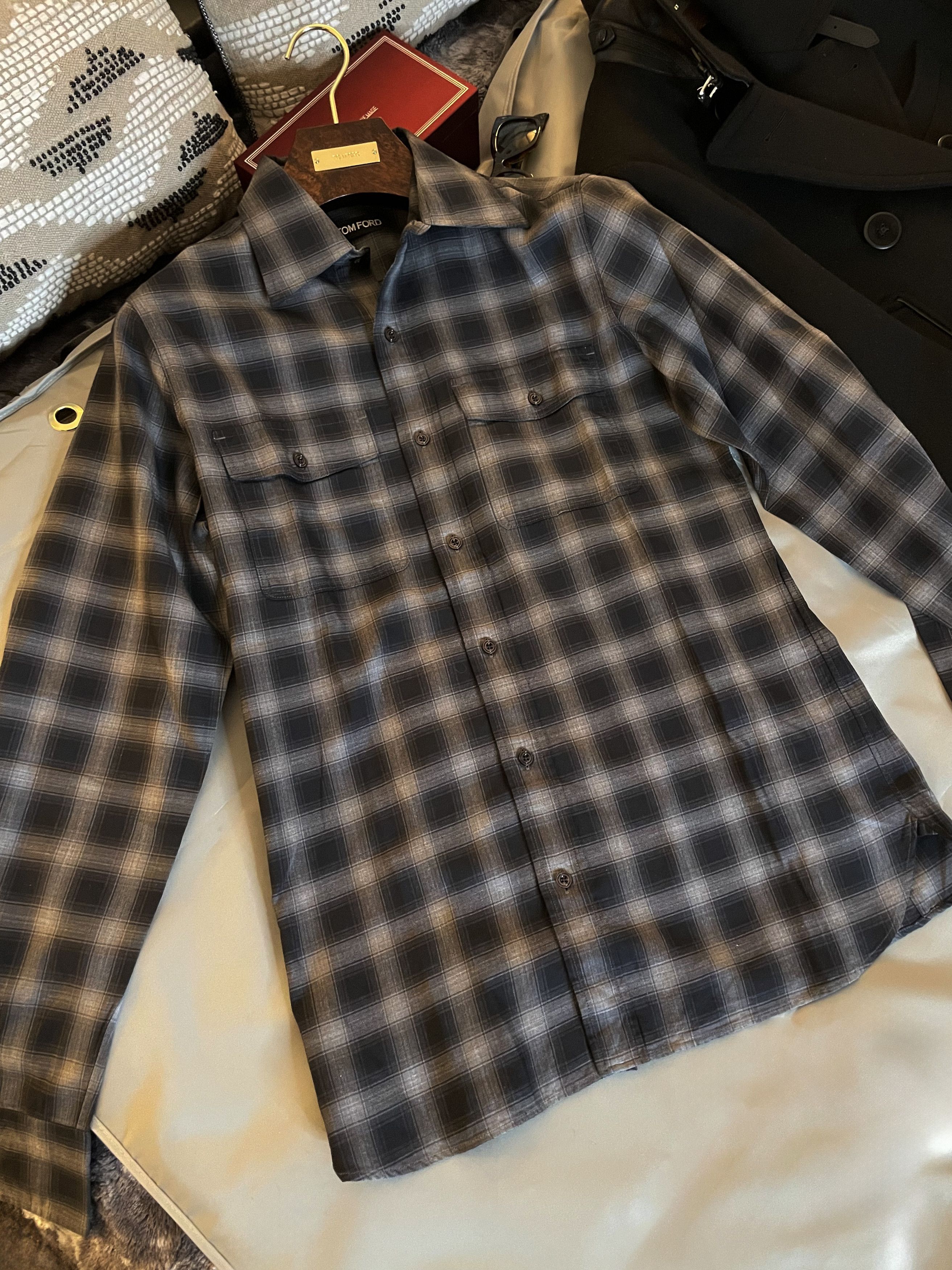 Tom Ford Ultimate $800 TOM FORD Plaid Shirt, Great Fit and Details Size US M / EU 48-50 / 2 - 11 Thumbnail