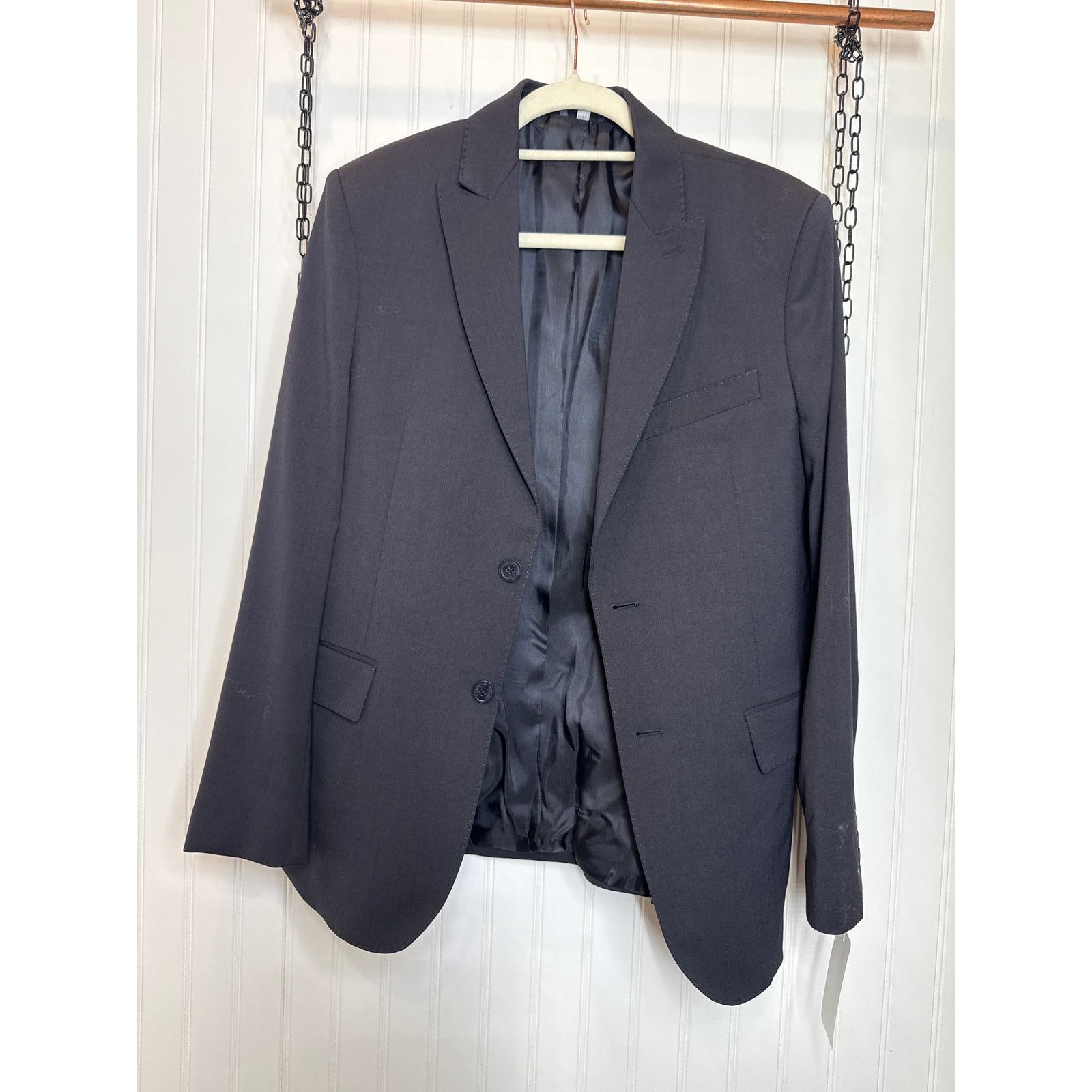 Tod's Tod’s Mens Navy Blue Wool Blazer Single Breasted Suit Sz 48 Size US M / EU 48-50 / 2 - 1 Thumbnail