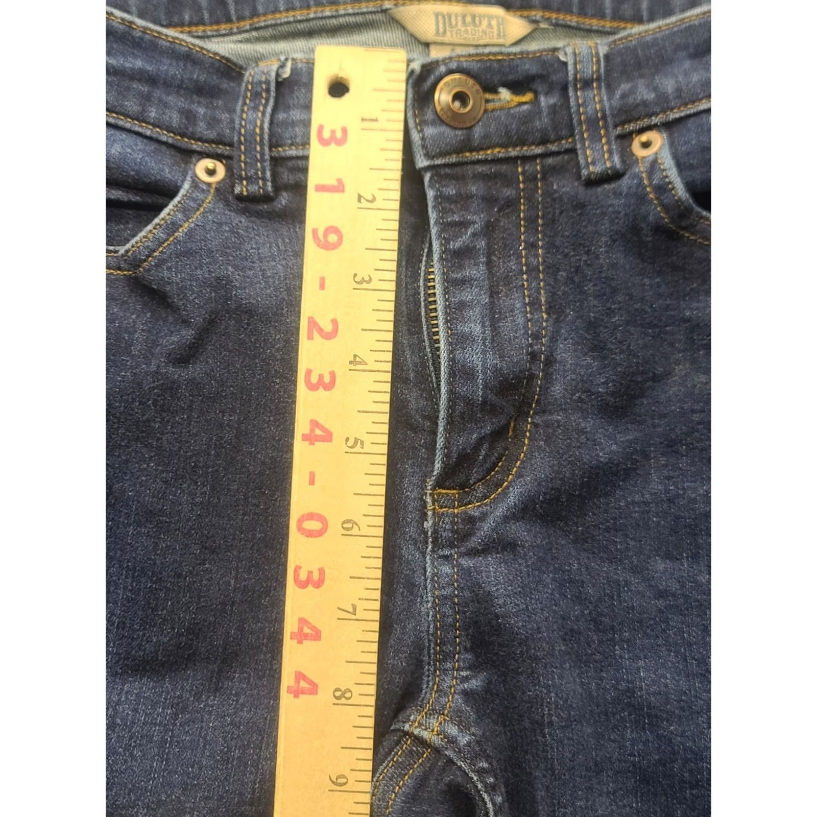 Denime Duluth Womens Jeans 6x29 Slim Straight Leg DuluthFlex Denim Blue Cotton Polyester Spandex Size 28" / US 6 / IT 42 - 5 Thumbnail