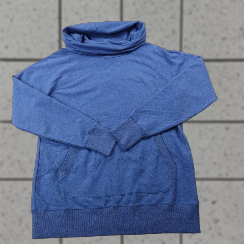 Vintage LL Bean Sweater Womens L Blue Cowl Neck Cozy Knit Sweatshirt Pullover Outdoors Size L / US 10 / IT 46 - 1 Thumbnail