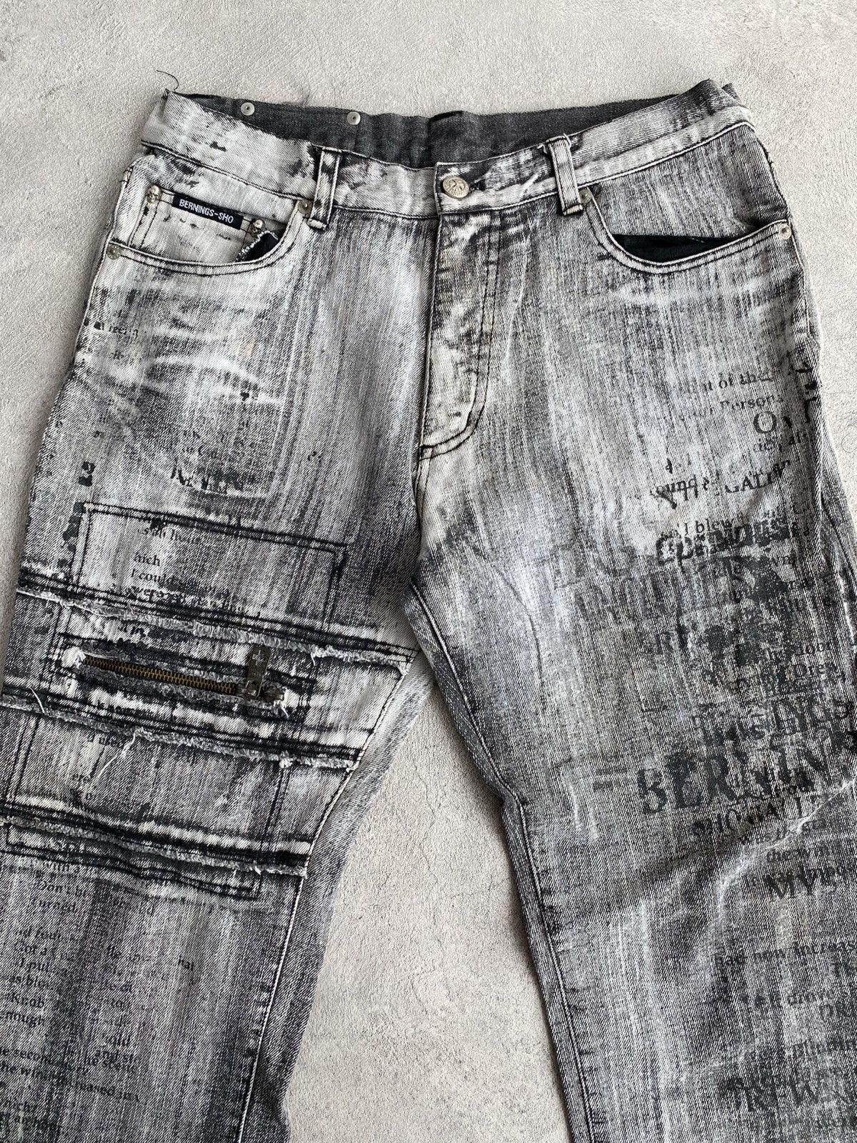 If Six Was Nine × Le Grande Bleu (L.G.B.) × Tornado Mart Berning Sho Denim Flares Size US 30 / EU 46 - 2 Thumbnail