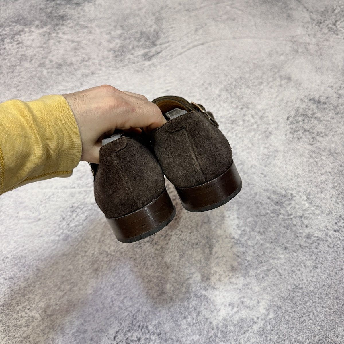 Baldessarini Baldessarini Welted Double Monk Straps Brown Suede UK10 Size US 11 / EU 44 - 7 Thumbnail