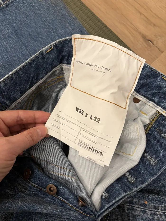 Visvim Visvim Social Sculpture 01 Wide Leg Jeans (Damaged) 32x32 Size US 32 / EU 48 - 11 Thumbnail