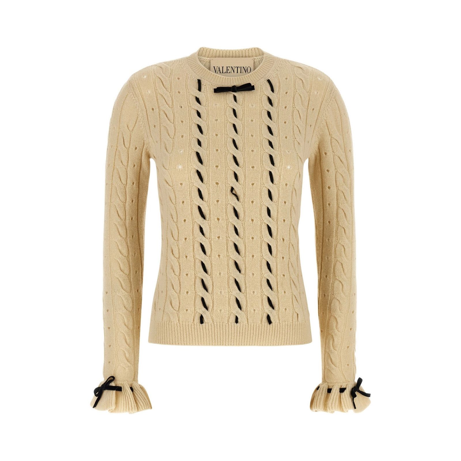 VALENTINO Ivory Wool Sweater New & Authentic (Women's size:8