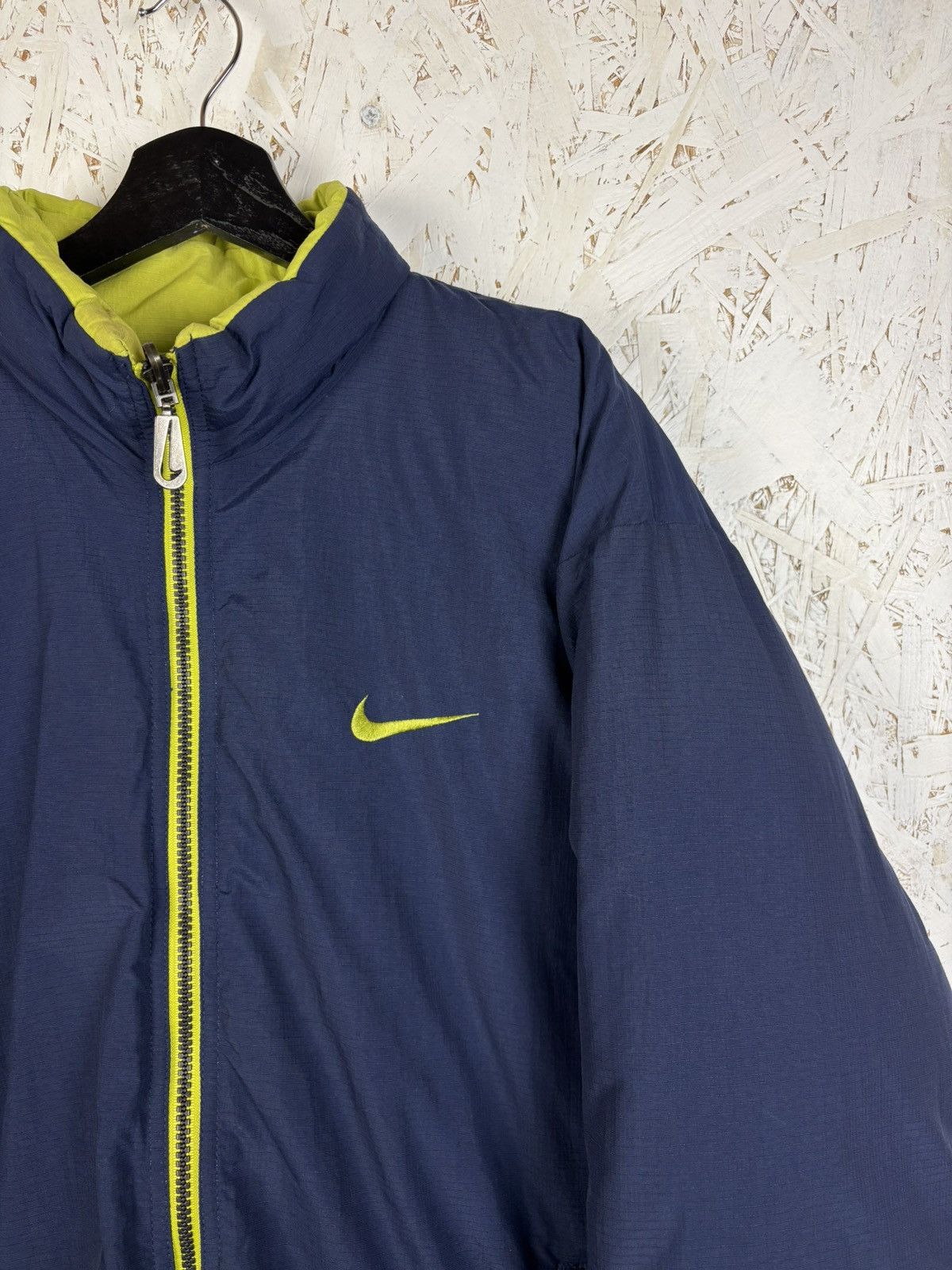 Nike 90s/00s Vintage Nike Reversible Puffer Down Jacket Blue M Size US M / EU 48-50 / 2 - 2 Thumbnail