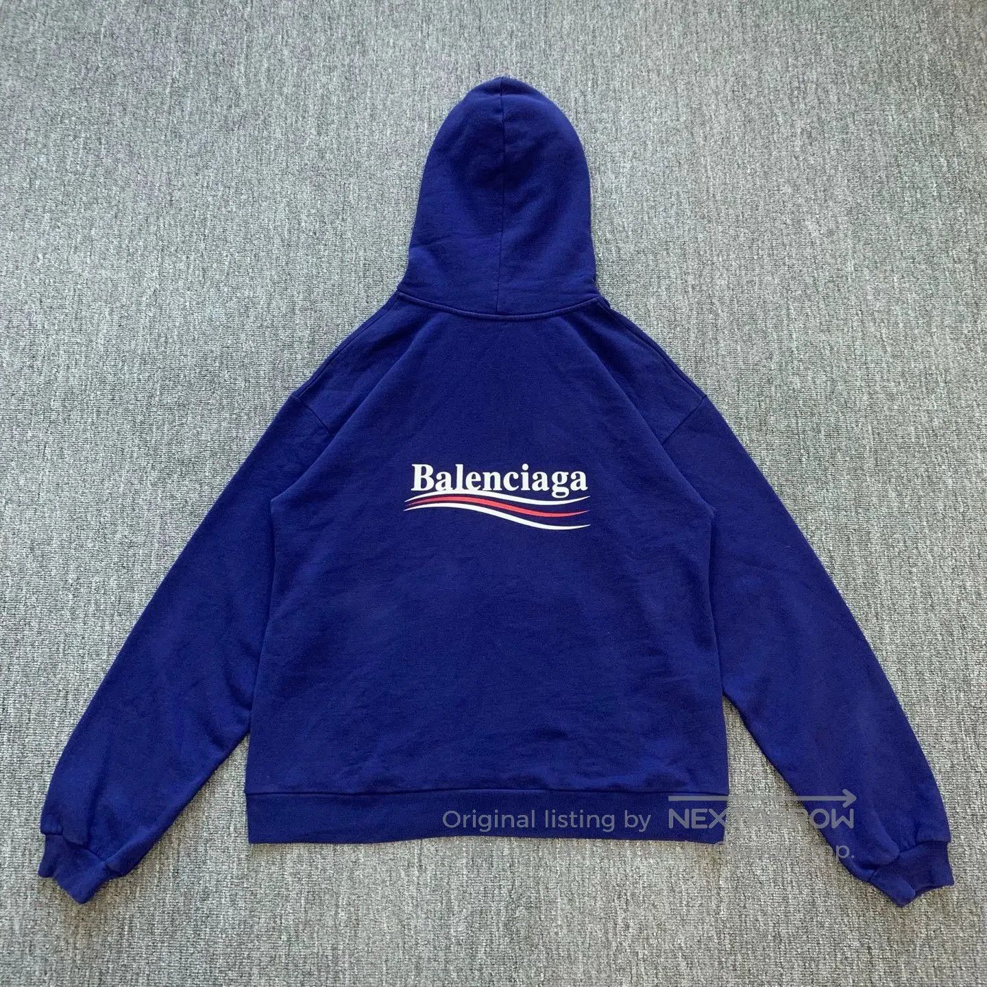 Balenciaga Balenciaga Blue Coke Hoodie Sweatshirt. Size US M / EU 48-50 / 2 - 2 Thumbnail