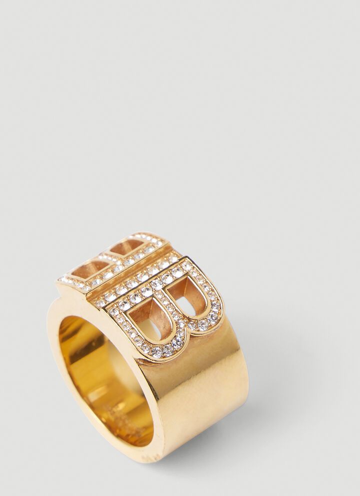 Balenciaga o1bcso1str1024 Size: 54 / BB 2.0 Ring in Gold Size ONE SIZE - 3 Thumbnail