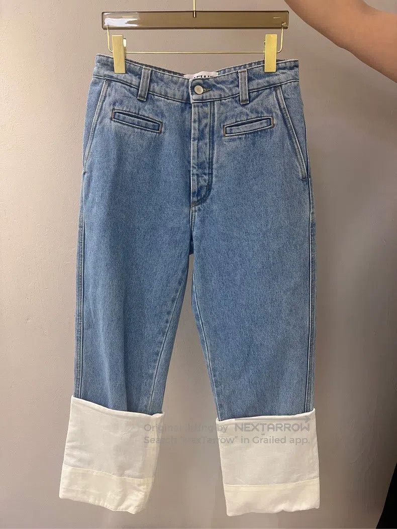 Loewe Loewe Button Mid-rise Straight Jeans, Blue Size 24" / US 00 / IT 34 - 1 Thumbnail