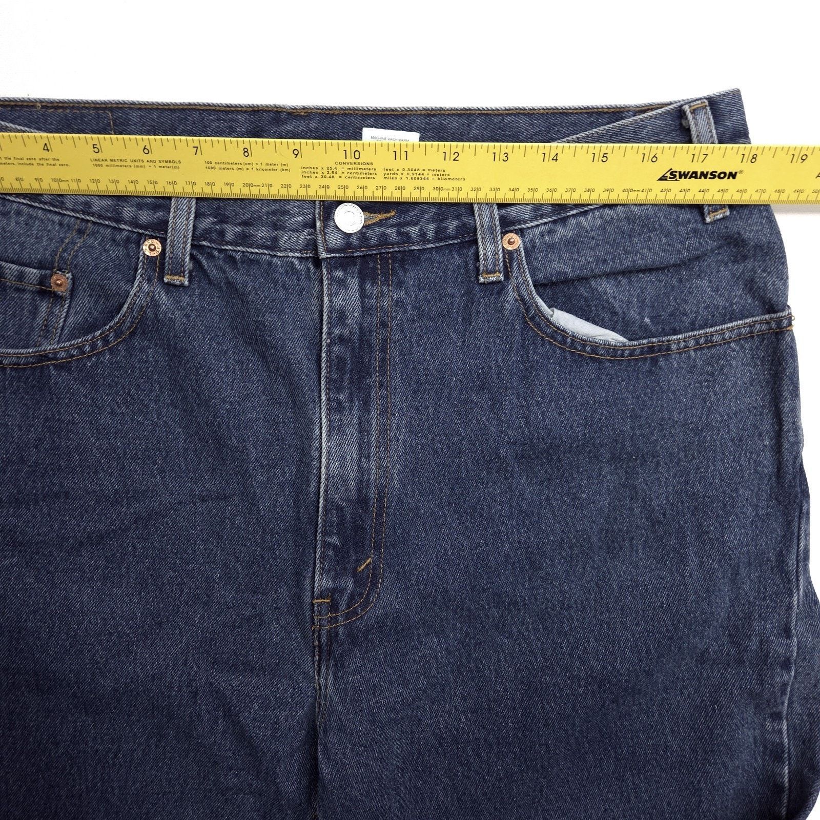 Levi's Vintage Levis 505 Jeans Mens 38x30 EUC Dark Blue Denim Retro Size US 38 / EU 54 - 4 Thumbnail