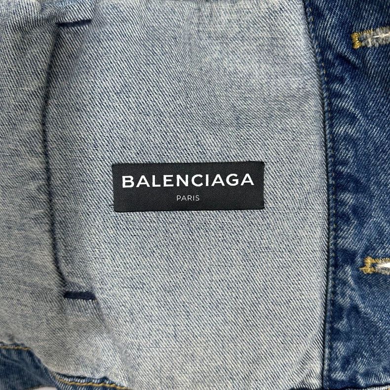 Balenciaga Balenciaga size 46 Embroidered Coke Fringe Denim Jacket Size US S / EU 44-46 / 1 - 5 Thumbnail