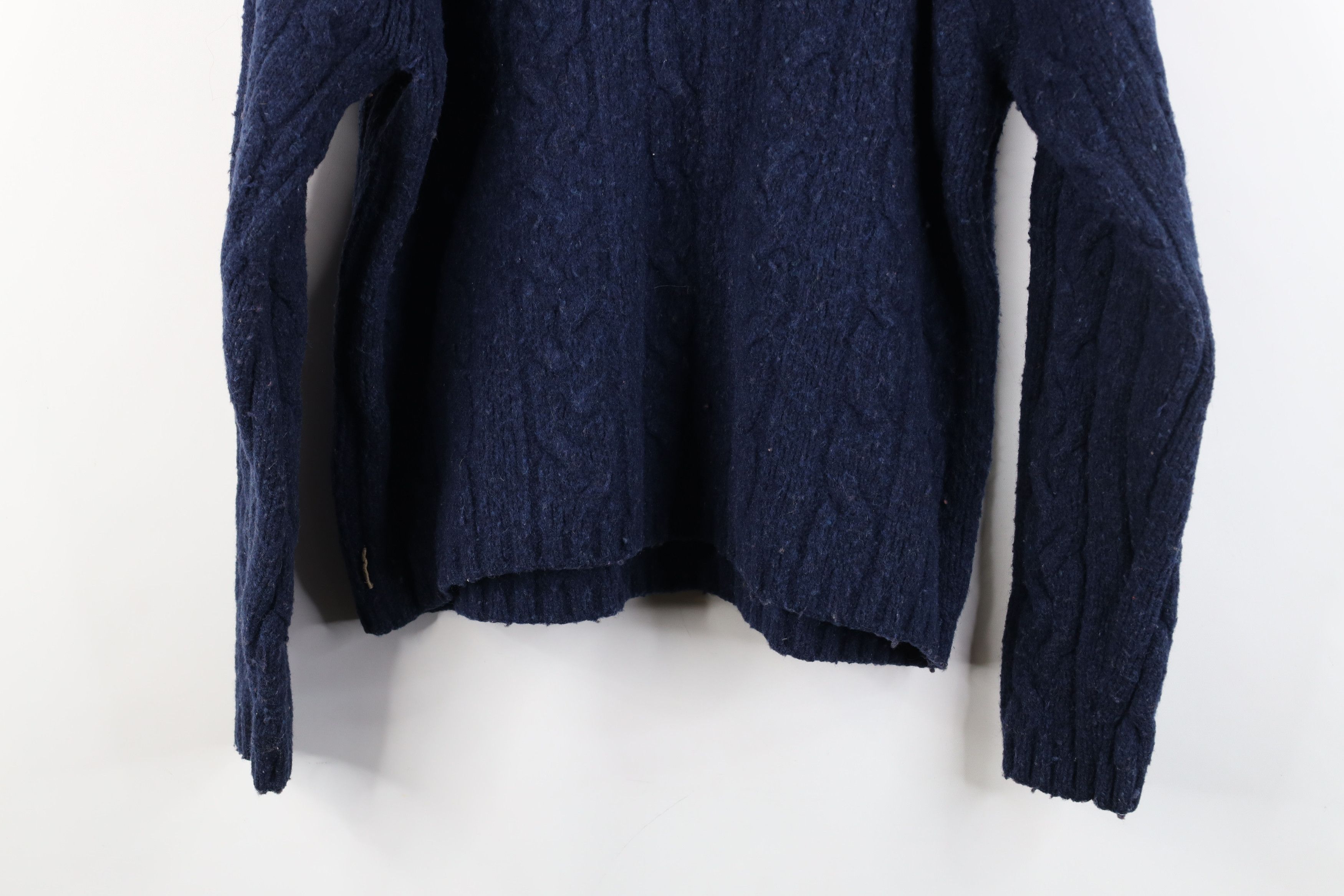 American Eagle Outfitters Vintage Y2K American Eagle Fisherman Cable Knit Sweater Blue Size XL / US 12-14 / IT 48-50 - 9 Thumbnail