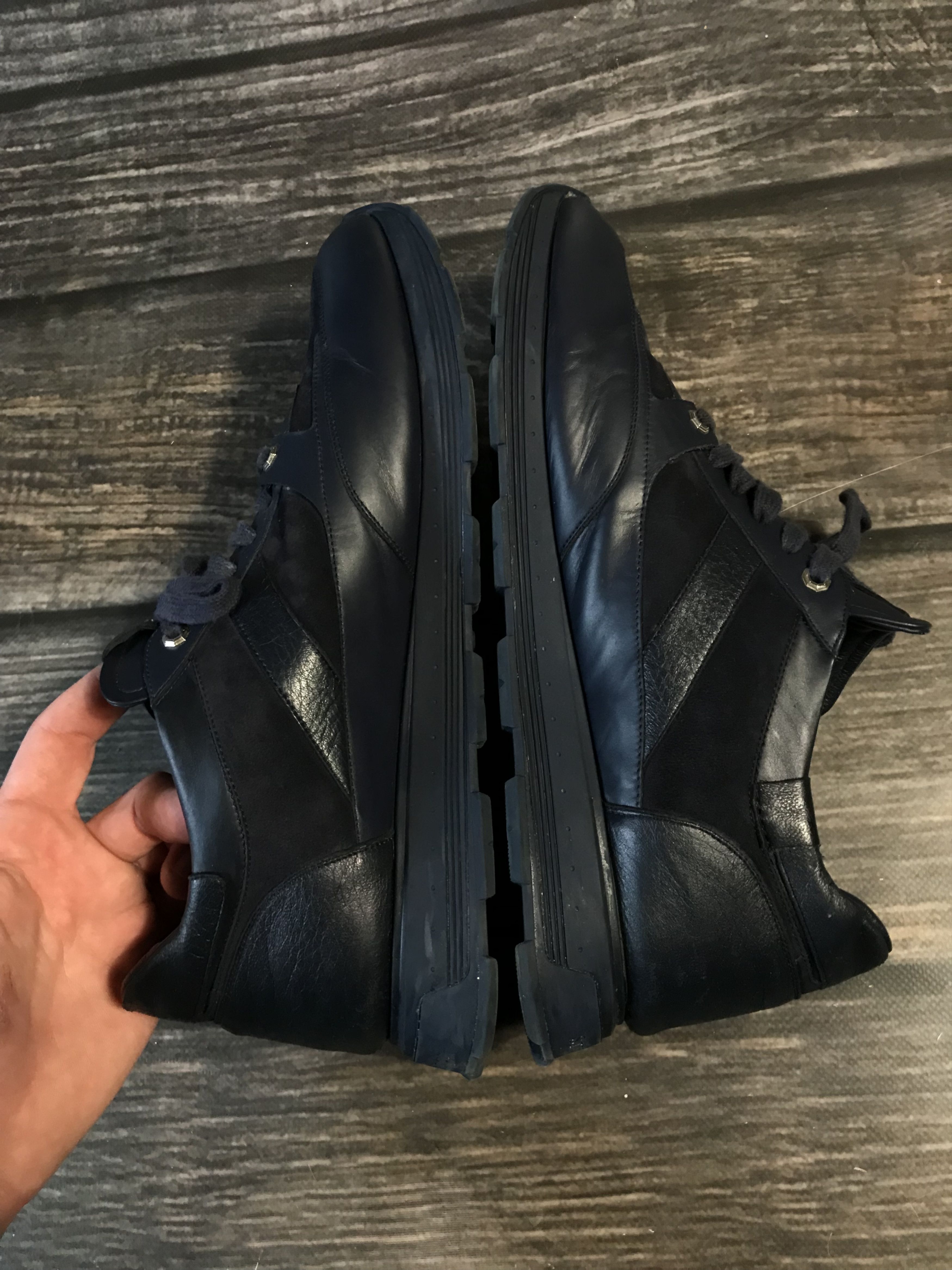 Stefano Ricci Stefano Ricci Leather Trainers Sneakers Size US 11.5 / EU 44-45 - 9 Thumbnail
