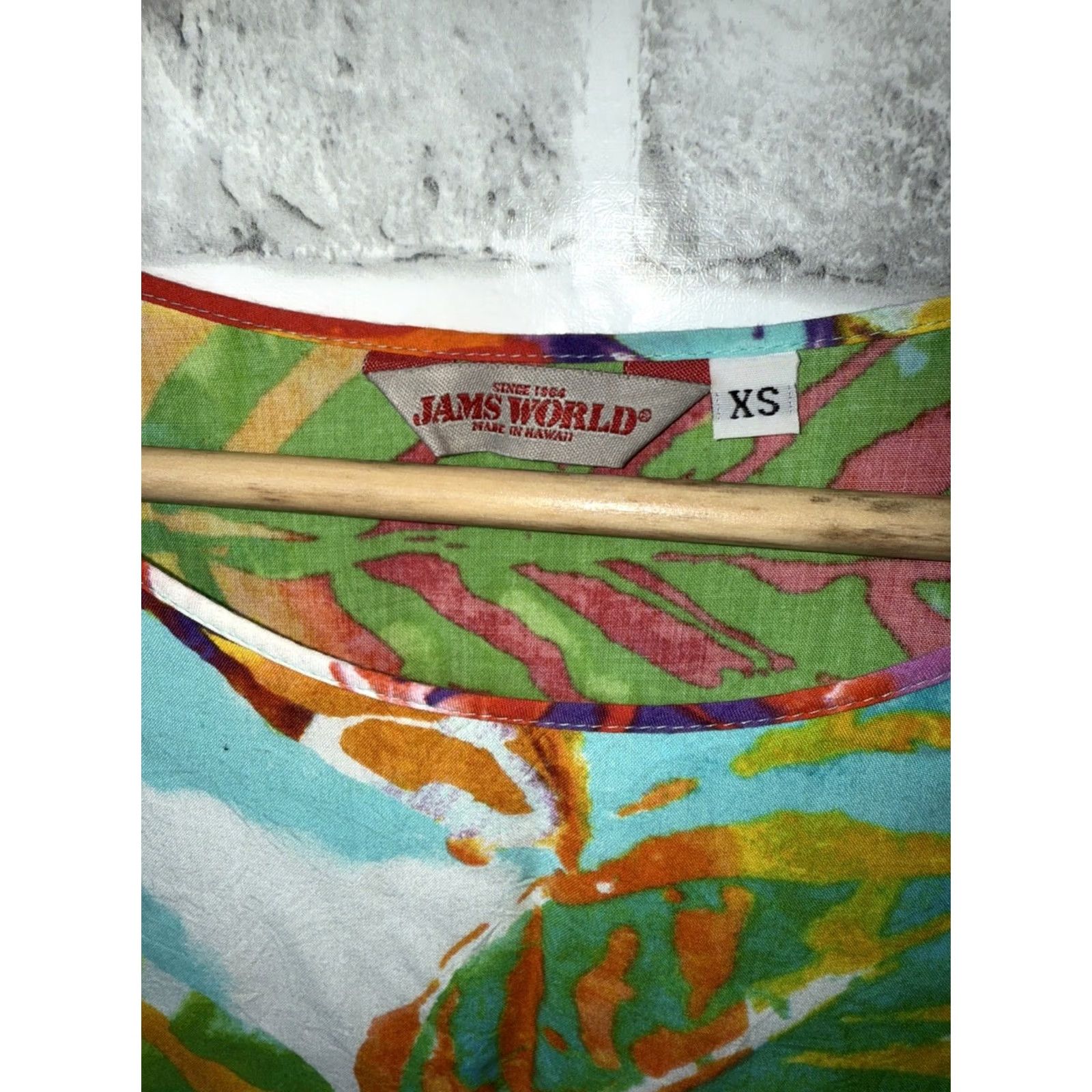 Jams World Jams World Shirt Womens XS Multi Color Pullover Blouse HACIENDA SIZE RAYON Size XS / US 0-2 / IT 36-38 - 2 Thumbnail