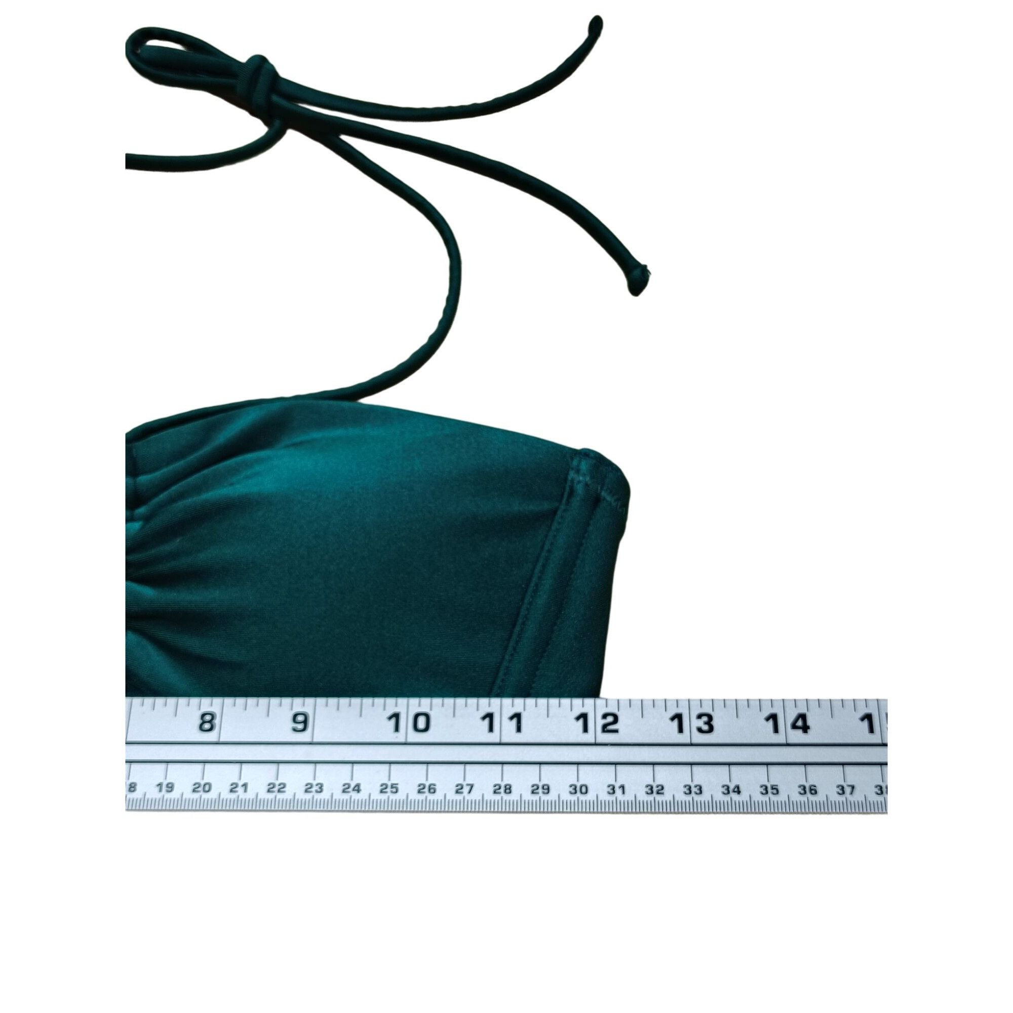 Other Shade & Shore - Women's Shirred Front Halter Bandeau Bikini Size ONE SIZE - 5 Thumbnail