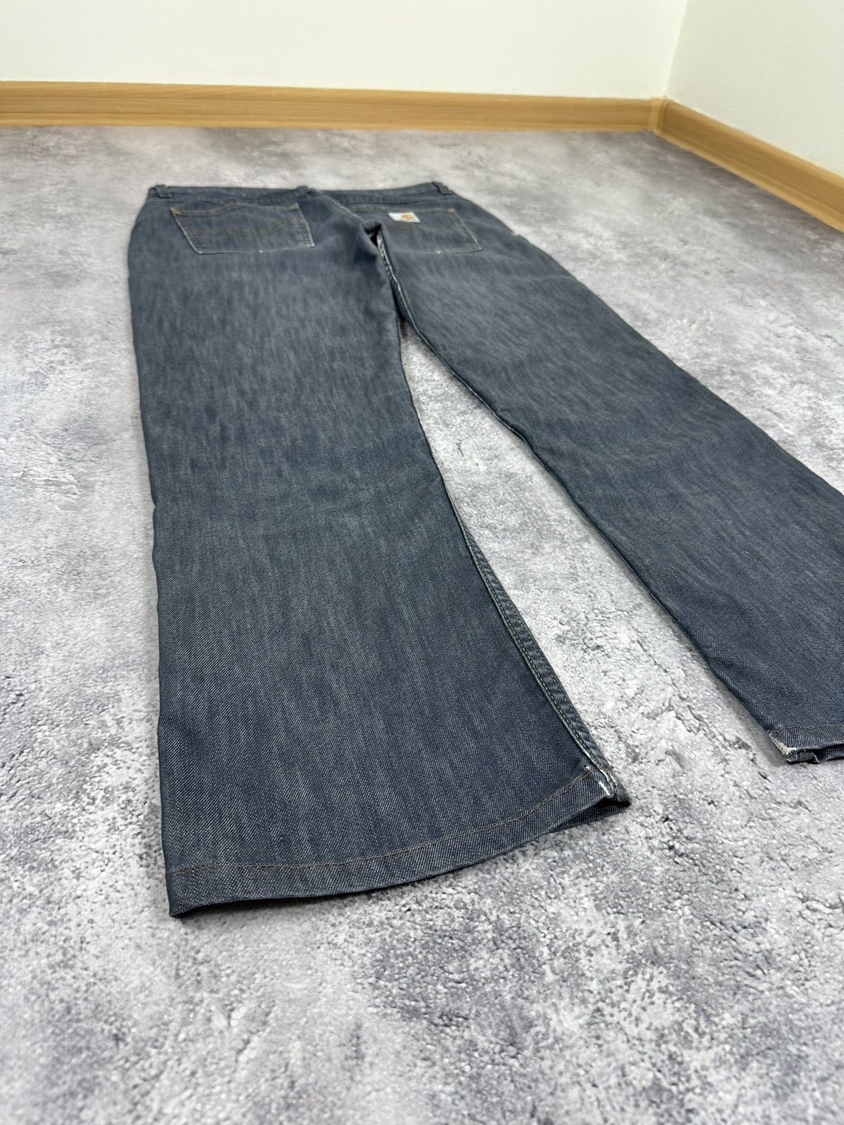 Carhartt Vintage Carhartt Distressed Denim USA Hype Flared Jeans Size 30" / US 8 / IT 44 - 3 Thumbnail