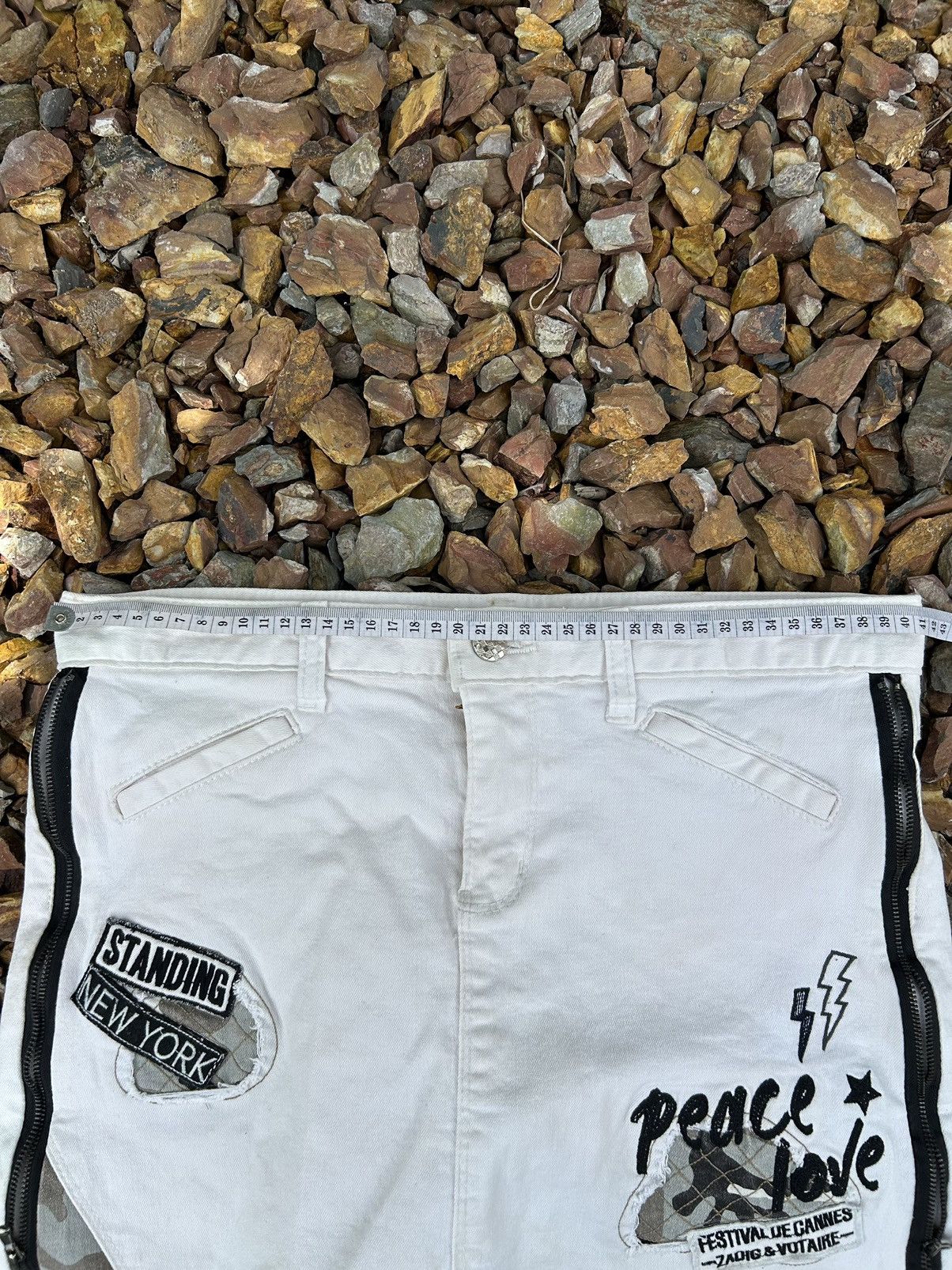 Hysteric Glamour × Japanese Brand Peace Love Japanese Mini Skirt Y2K Size 24" / US 00 / IT 34 - 6 Thumbnail