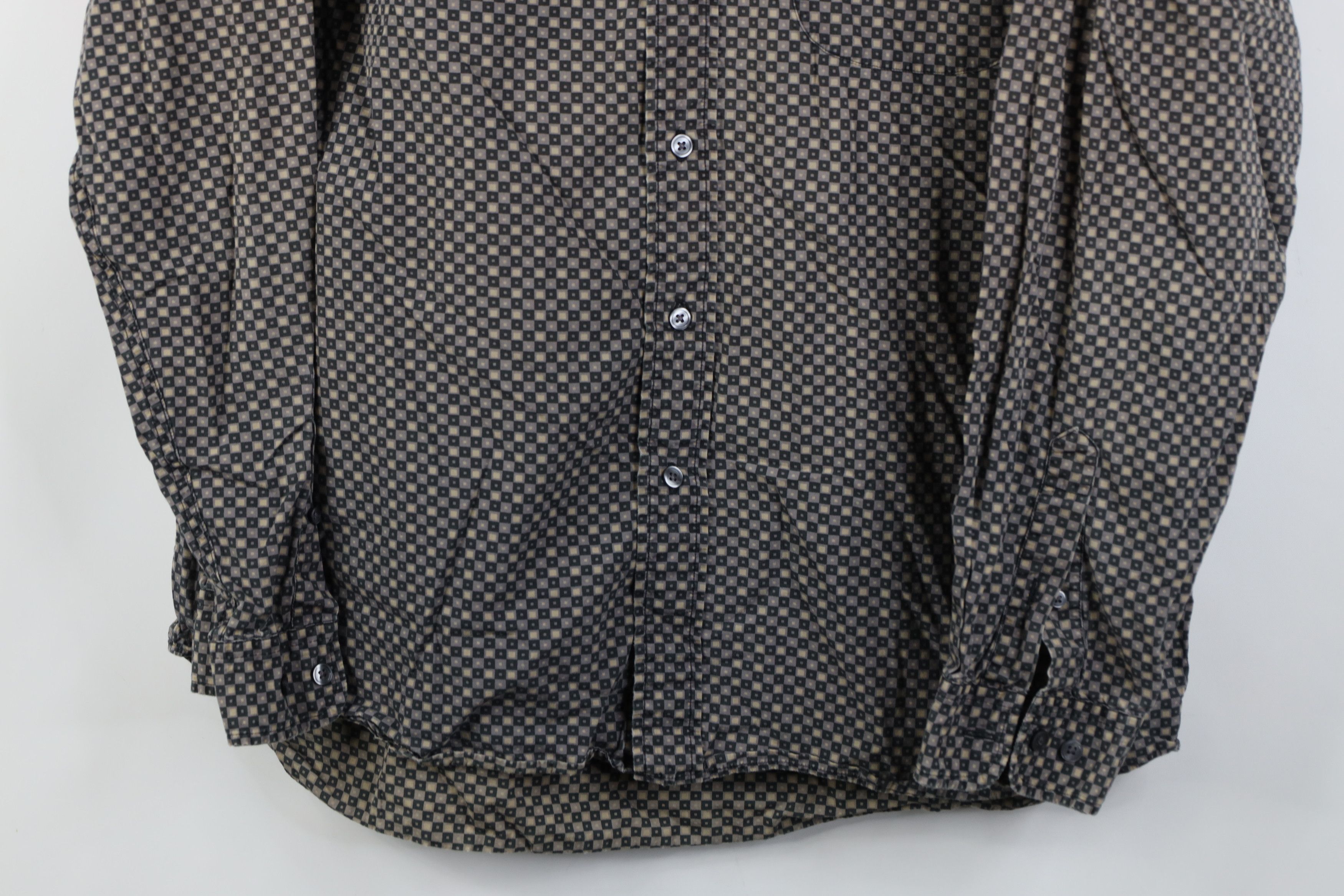 Eddie Bauer Vintage 90s Eddie Bauer Geometric Collared Button Shirt Size US L / EU 52-54 / 3 - 3 Thumbnail