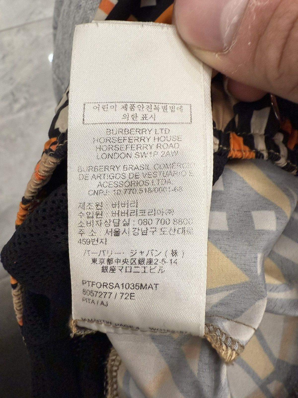 Burberry Burberry Orange Martin Monogram Swim Shorts Size US 30 / EU 46 - 12 Thumbnail
