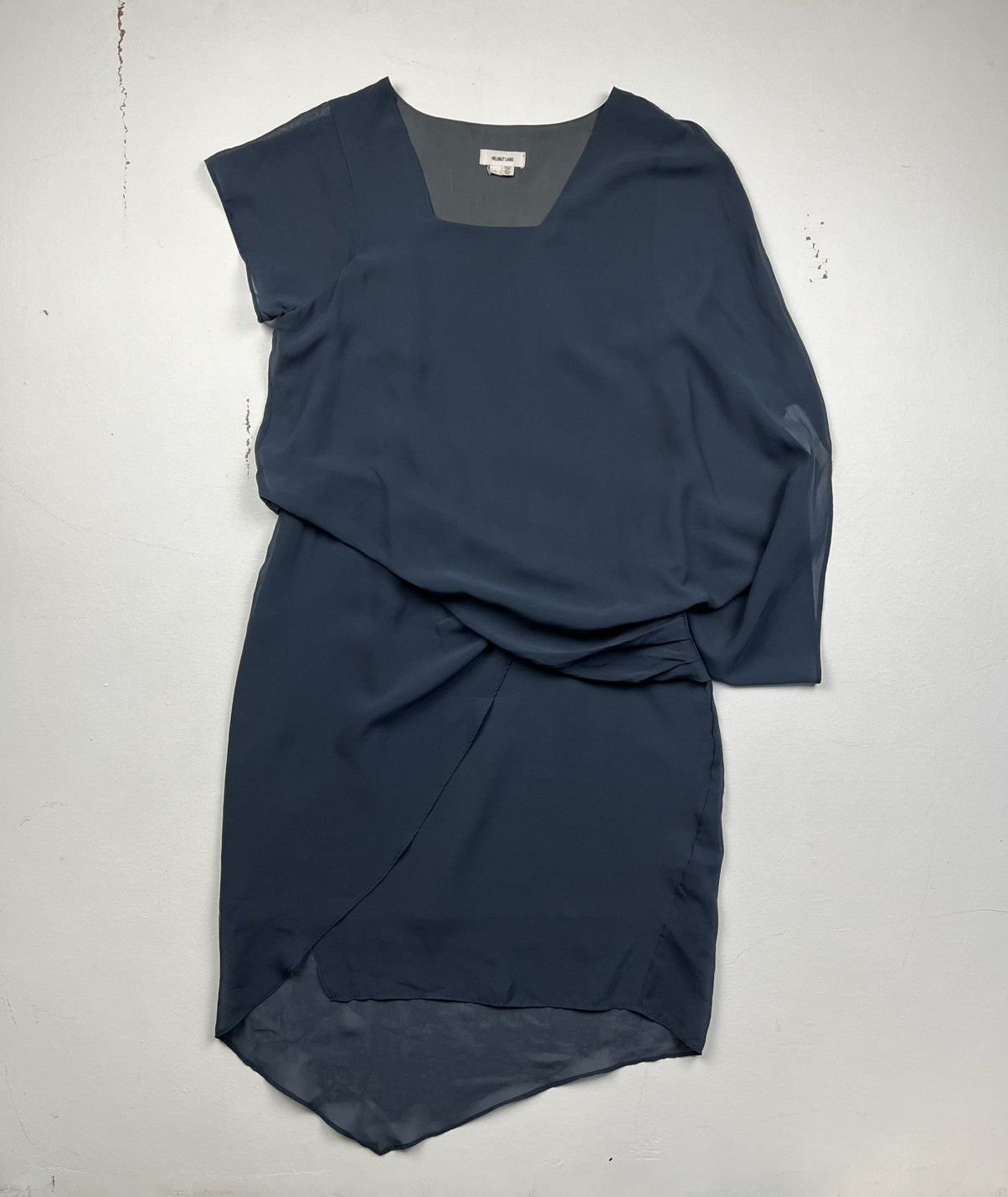 Helmut Lang Helmut Lang Asymmetric Drape Layer Dress Size L / US 10 / IT 46 - 1 Thumbnail