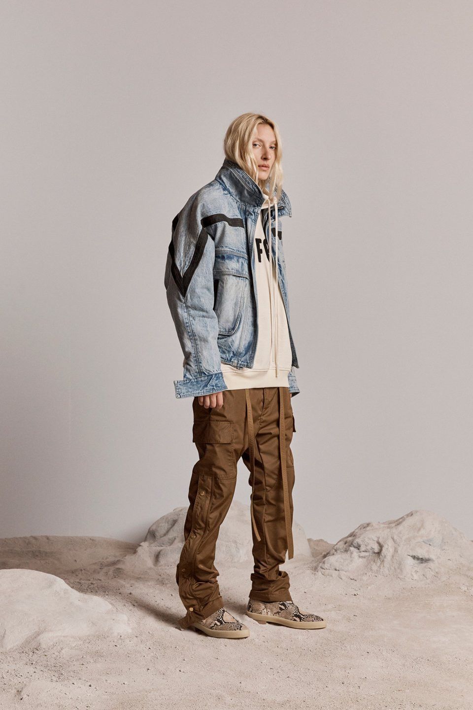 Fear of God 6th Collection Vintage Heavy Weight Denim Ski Jacket ...
