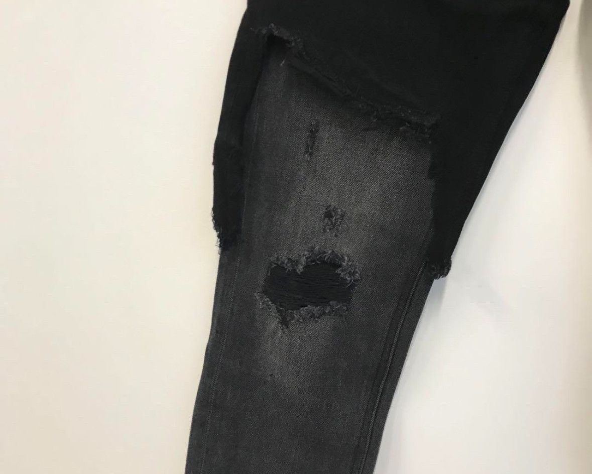 Raf Simons Raf Simons Double Layered Ripped Jeans Size US 31 - 4 Thumbnail