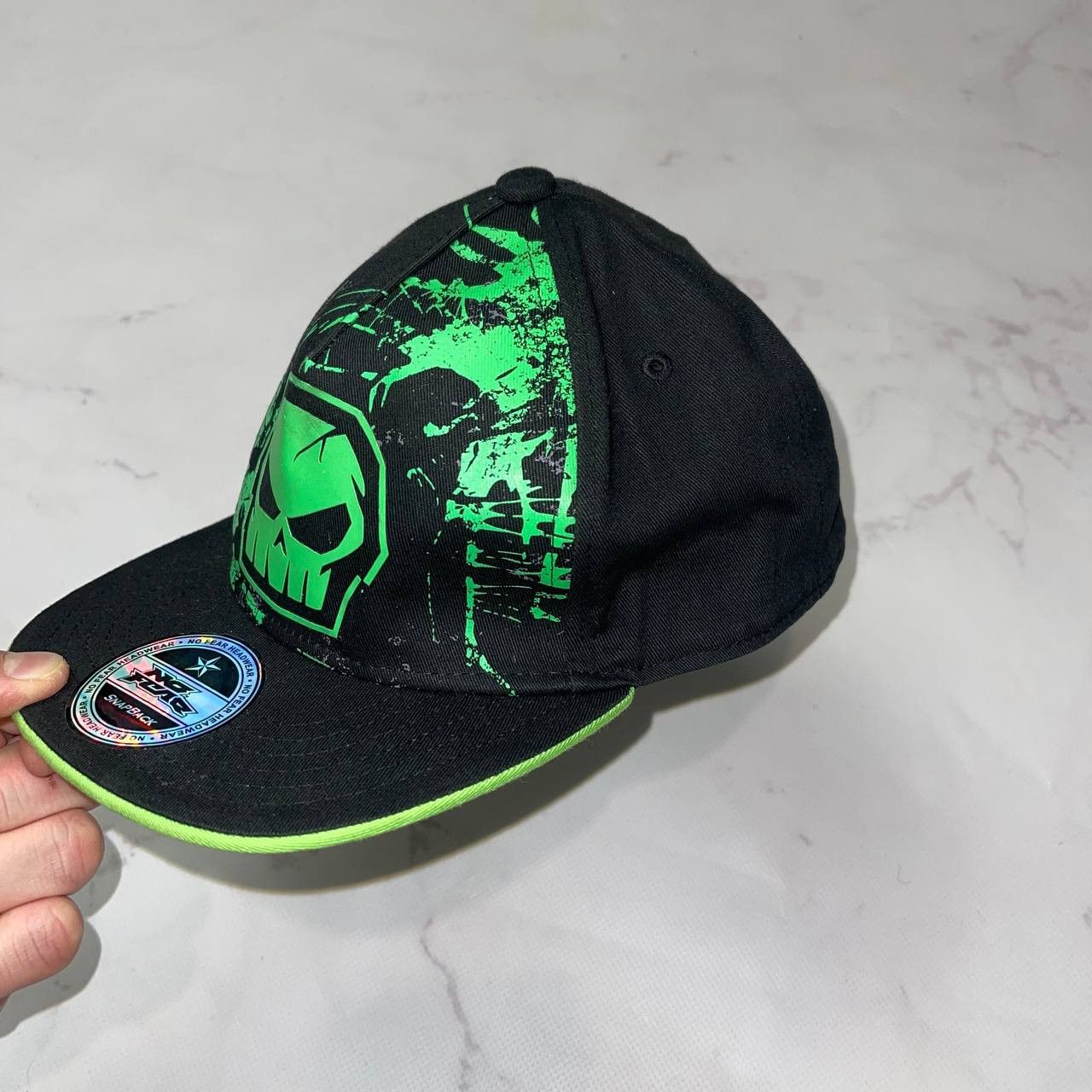 No Fear No Fear Green Black Baseball Cap Hat Adjustable Strap Size ONE SIZE - 2 Thumbnail