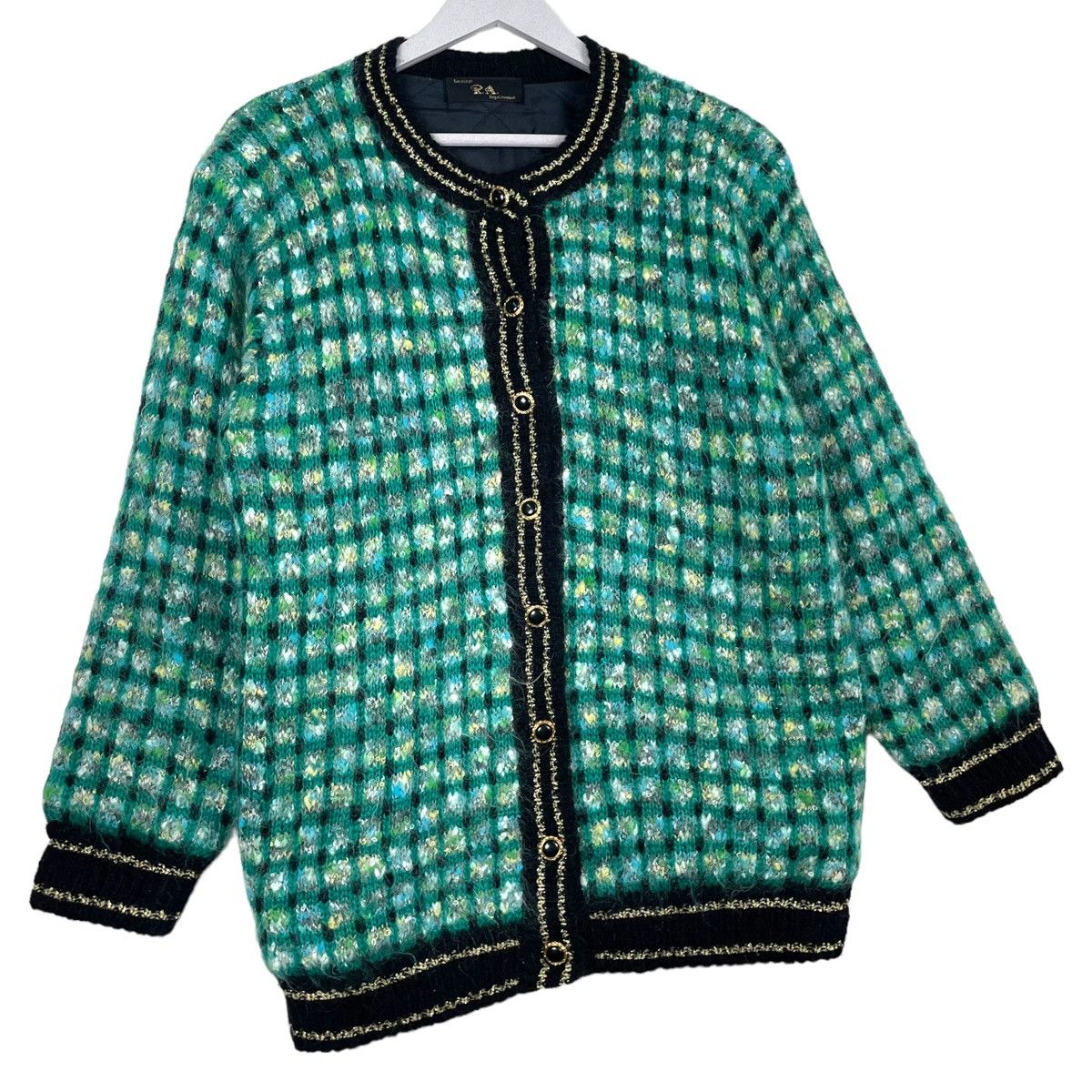 Designer × Japanese Brand × Vintage 💥80s ROYAL AVENUE TWEED LUXURY JACKET Size L / US 10 / IT 46 - 3 Thumbnail