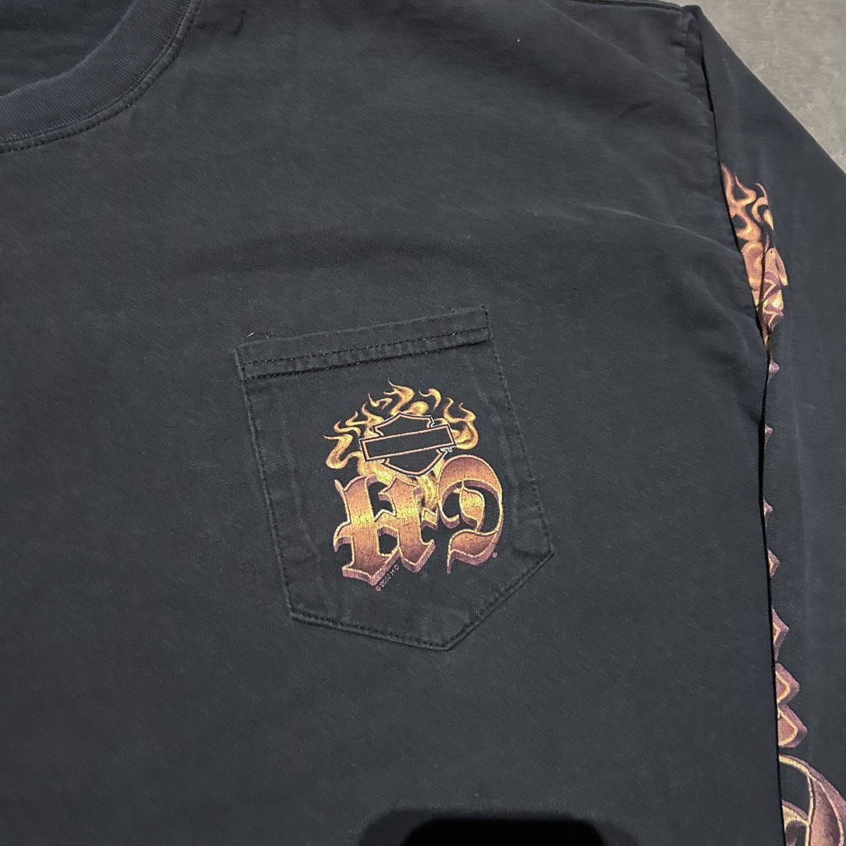 Harley Davidson Harley davidson flame long sleeve tee shirt 4x Size US XXL / EU 58 / 5 - 6 Thumbnail