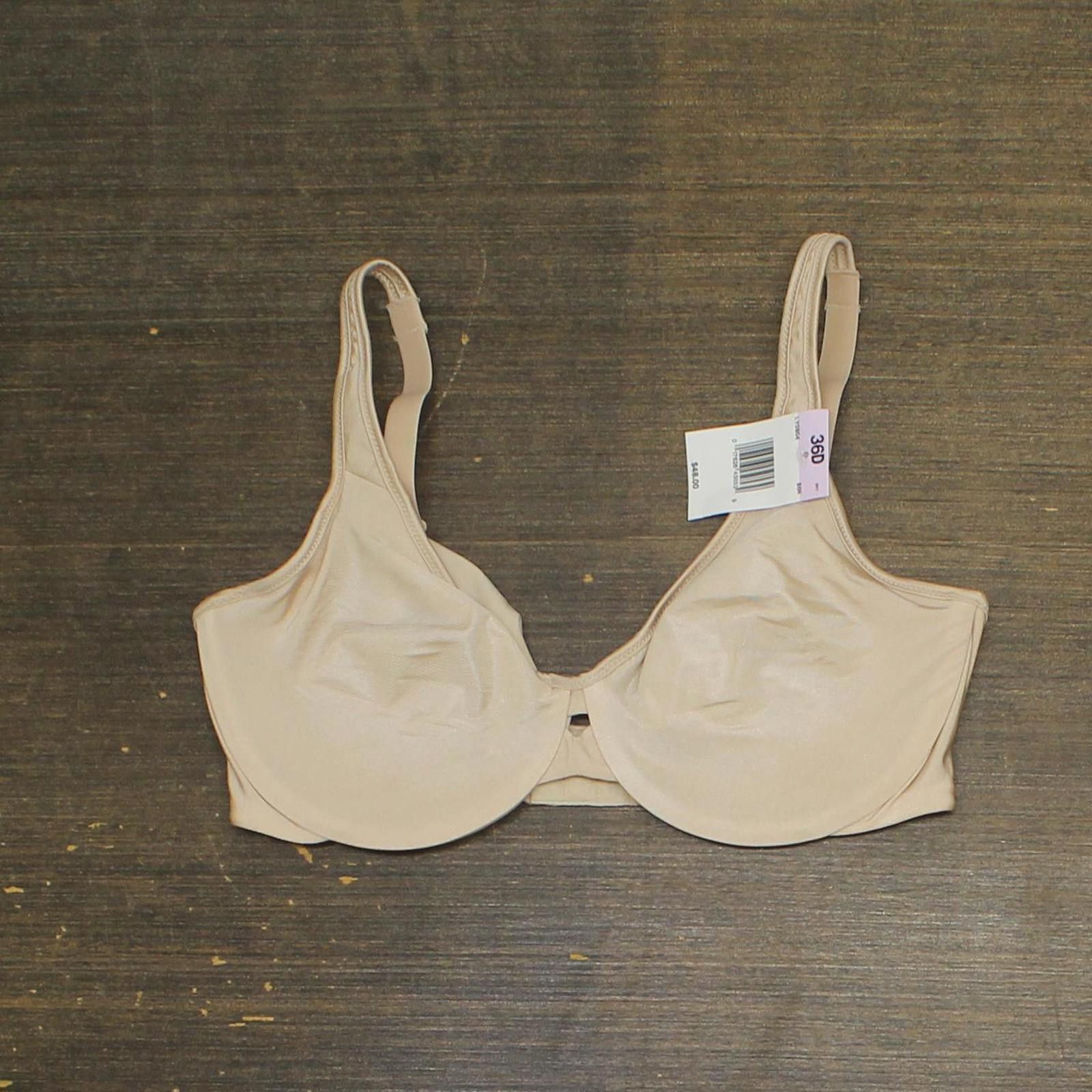 Designer NWT Lilyette Into Keyhole Minimizer Bra Champagne Brown 36D, Women's