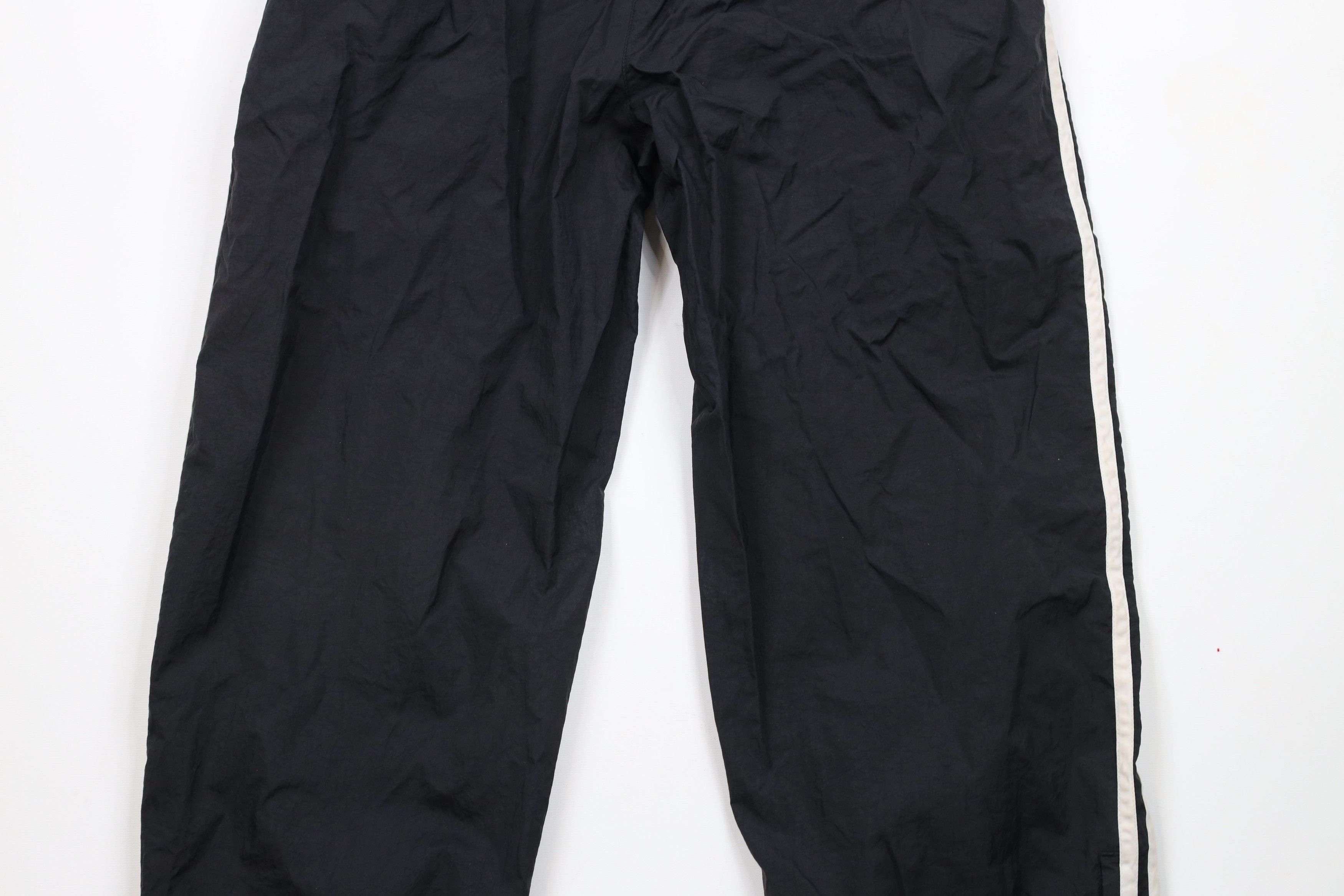 Adidas × Vintage Vintage 90s Adidas Out Striped Nylon Joggers Pants Black Size US 34 / EU 50 - 11 Thumbnail