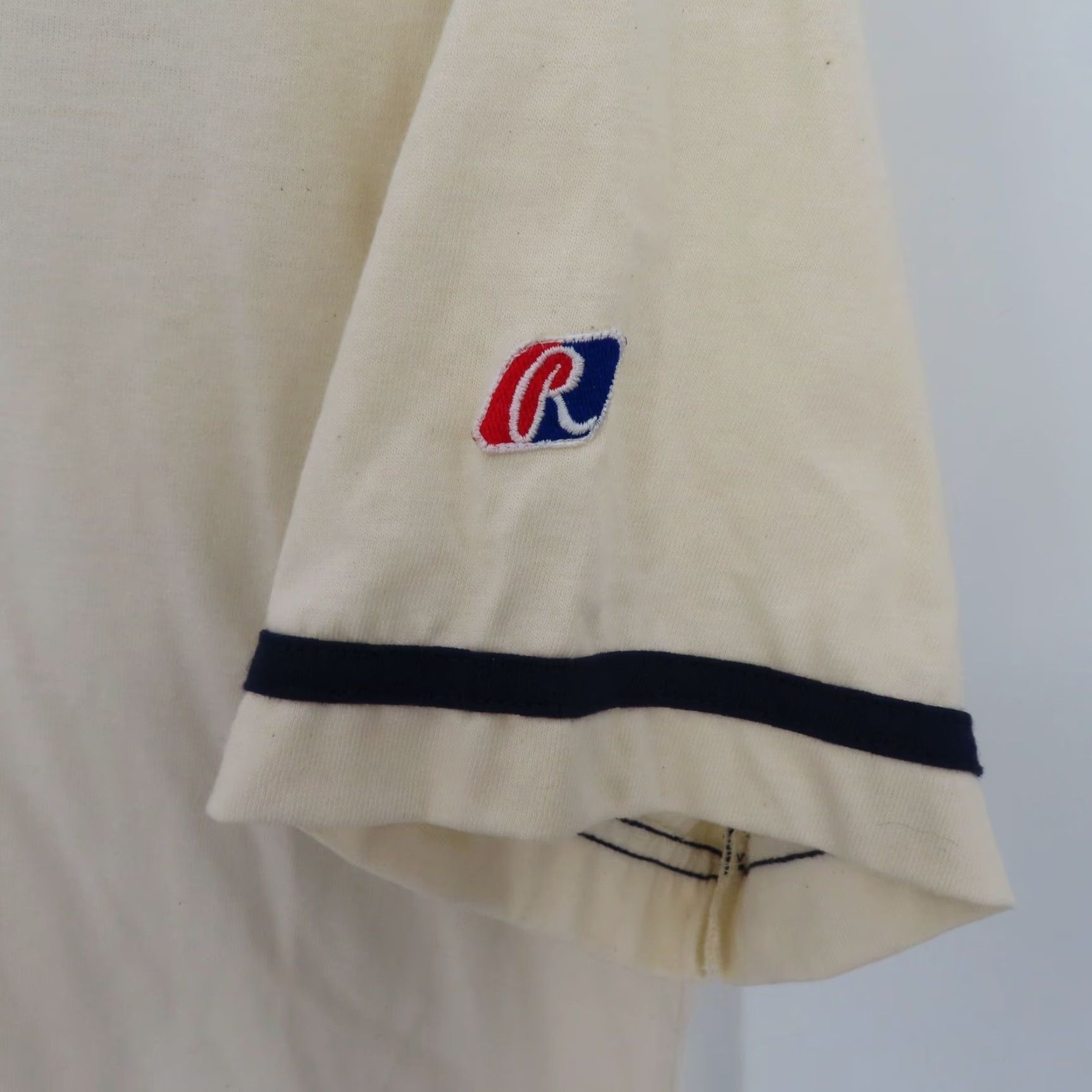 Vintage VTG Rawlings Trisha Yearwood Signed Baseball Jersey Tour Shirt Adult L Beige Short Sleeve Button-Up Mens 1990s Size US L / EU 52-54 / 3 - 5 Thumbnail