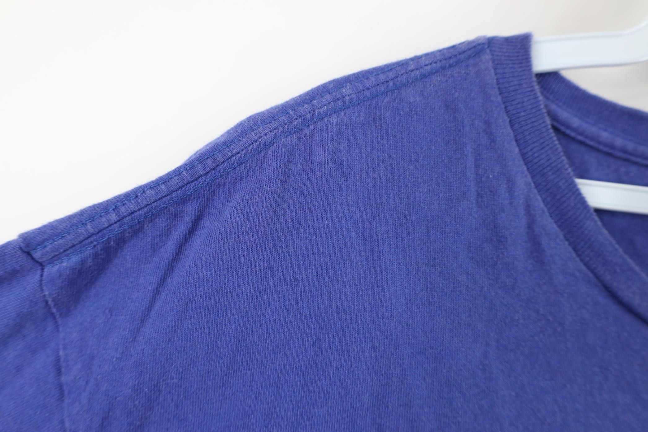 Polo Ralph Lauren Vintage 90s Ralph Lauren Center Logo T-Shirt Blue Cotton Size US XL / EU 56 / 4 - 8 Thumbnail