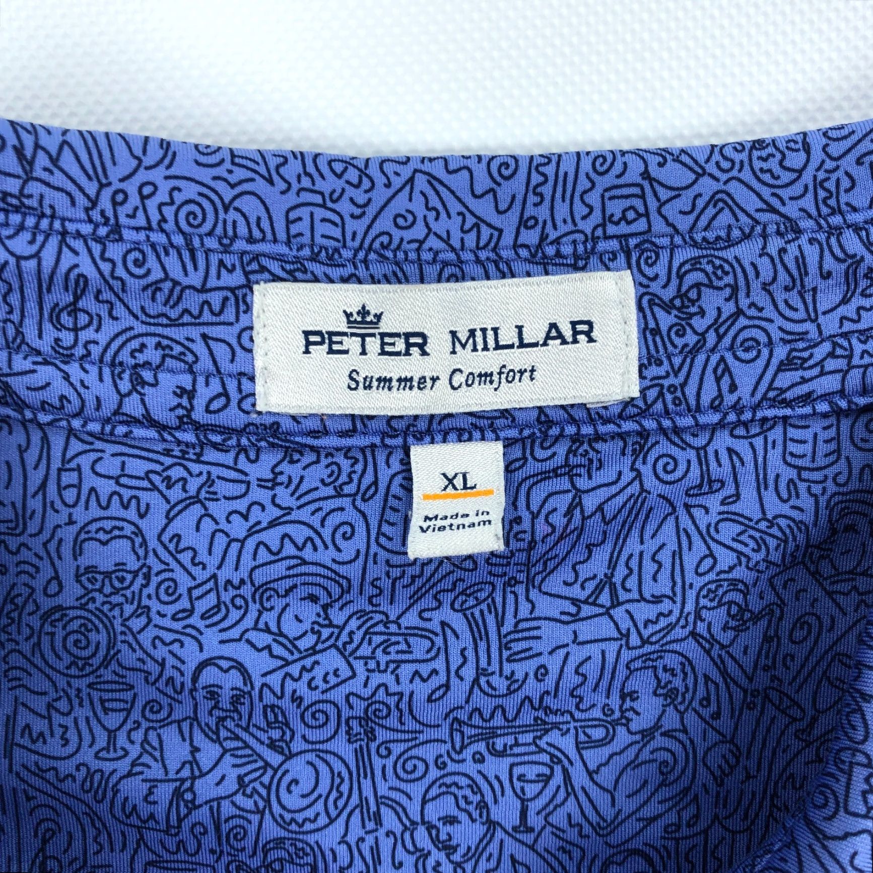 Peter Millar Peter Millar Polo Shirt Men XL Blue Golf Summer Comfort Performance Short Sleeve Activewear Casual Shirts Mens XL Blue Golf Size US XL / EU 56 / 4 - 4 Thumbnail