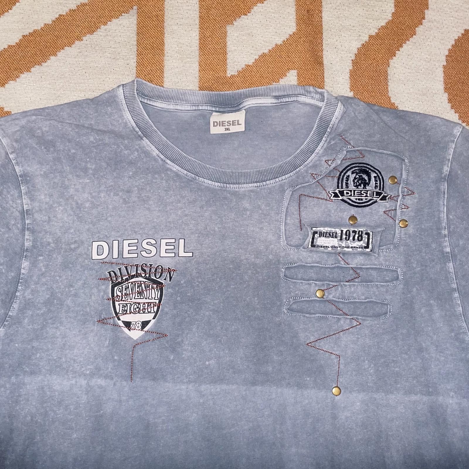 Diesel Diesel 00s Embroidered Dyed T-Shirt 3XL Size US XL / EU 56 / 4 - 3 Thumbnail