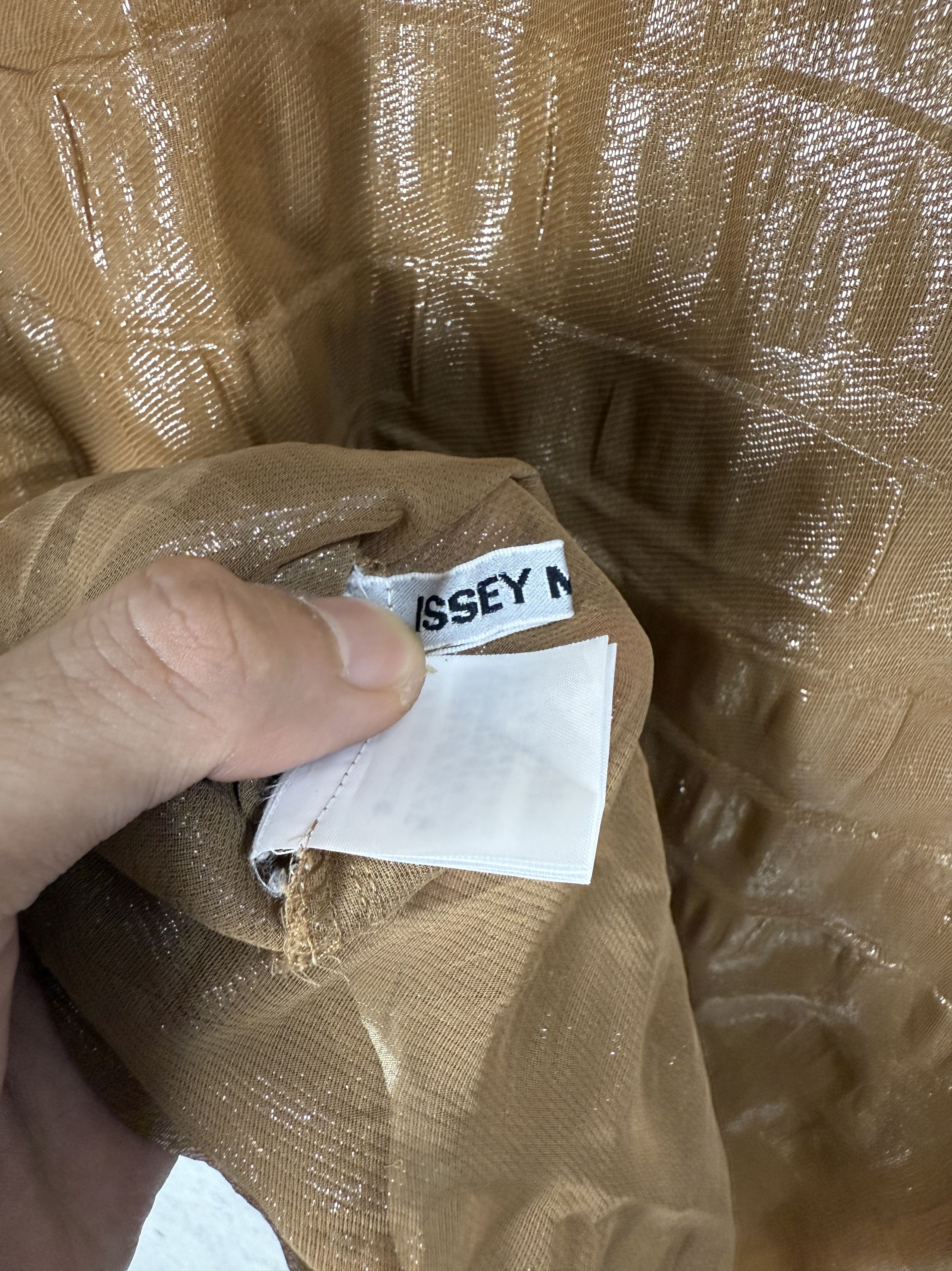 Issey Miyake Vintage Issey Miyake Sheer Embossed Pattern Shirt Size US S / EU 44-46 / 1 - 14 Thumbnail