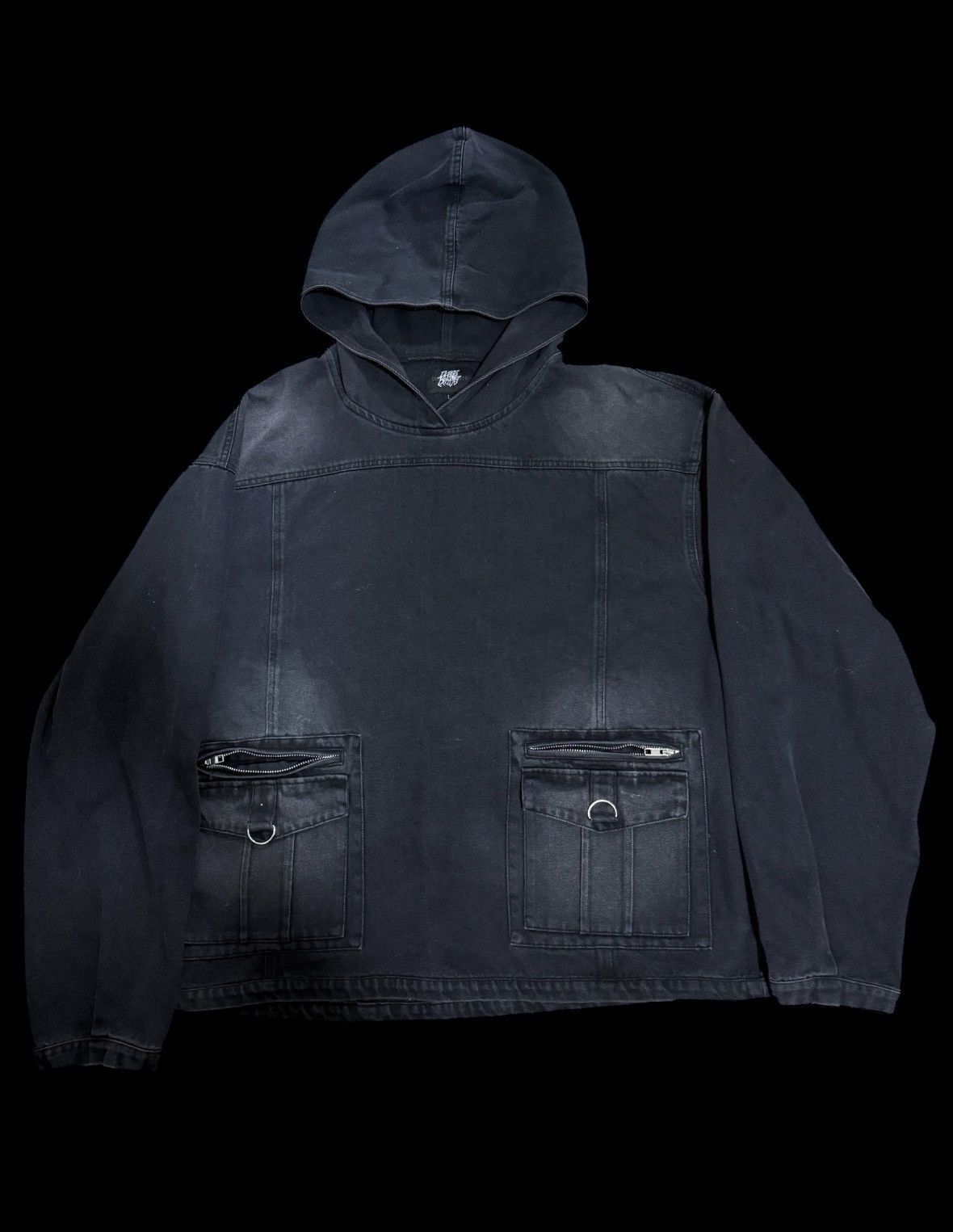 Denim Hooded Jacket With double pockets