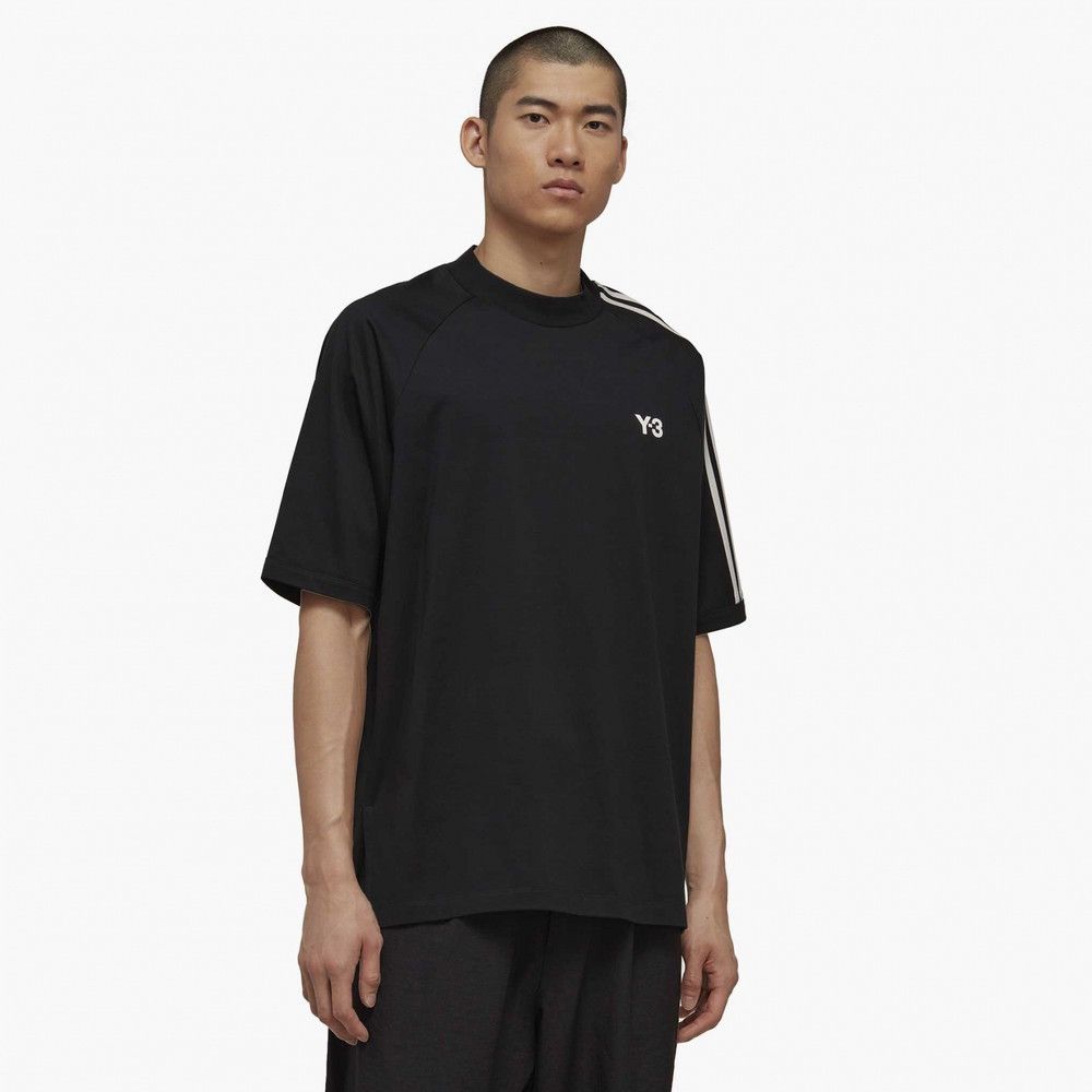 Adidas Adidas Y-3 Stripes Tee Black Size US L / EU 52-54 / 3 - 1 Thumbnail