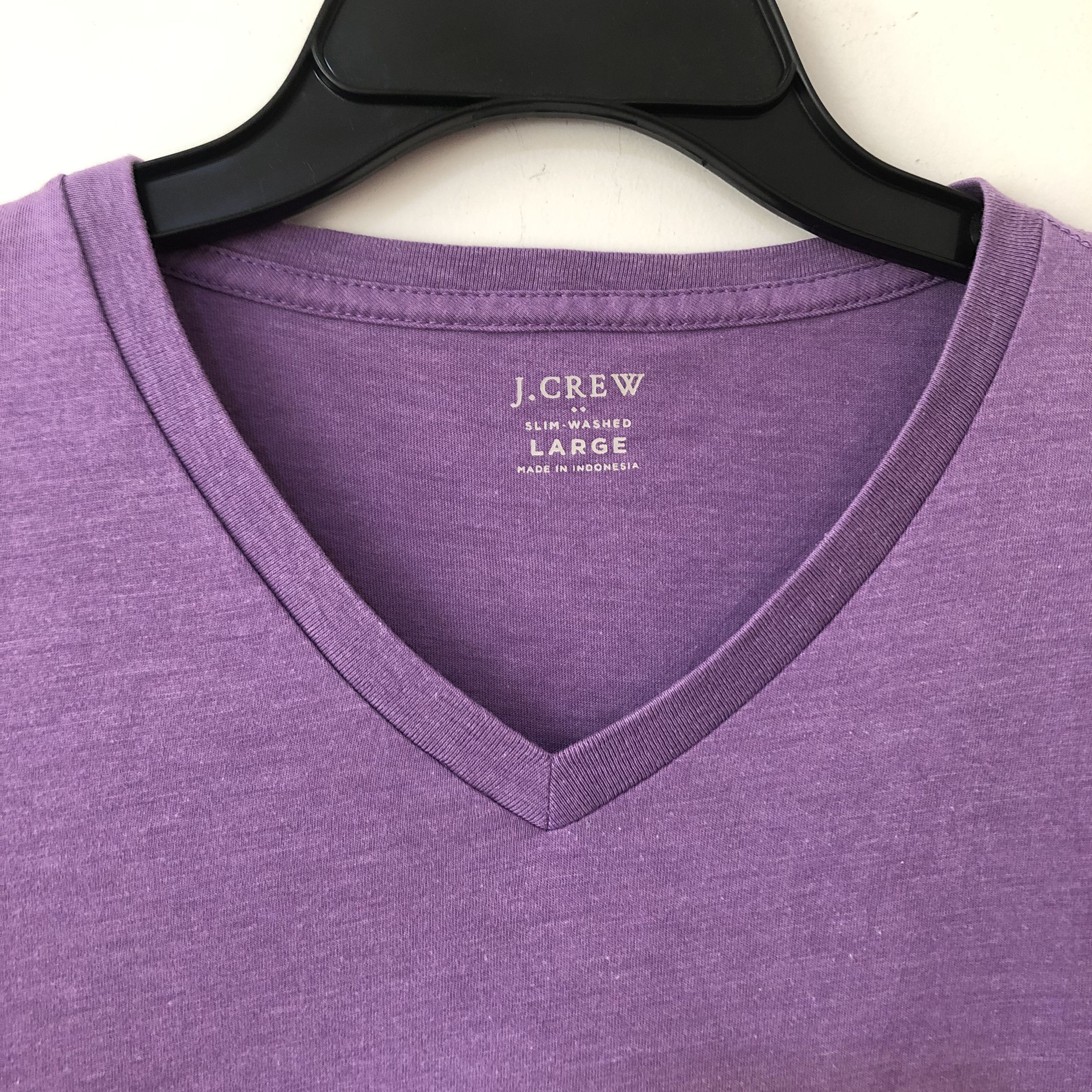 J.Crew J.Crew Slim Washed V-Neck T-Shirt Short Sleeve Size US L / EU 52-54 / 3 - 3 Thumbnail