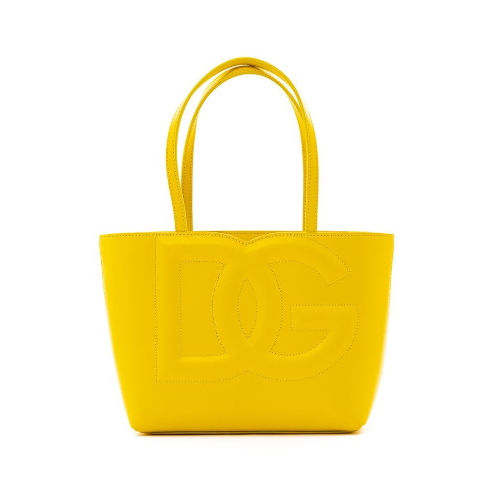 Dolce & Gabbana Yellow Leather Women's Handbag Size ONE SIZE - 1 Thumbnail