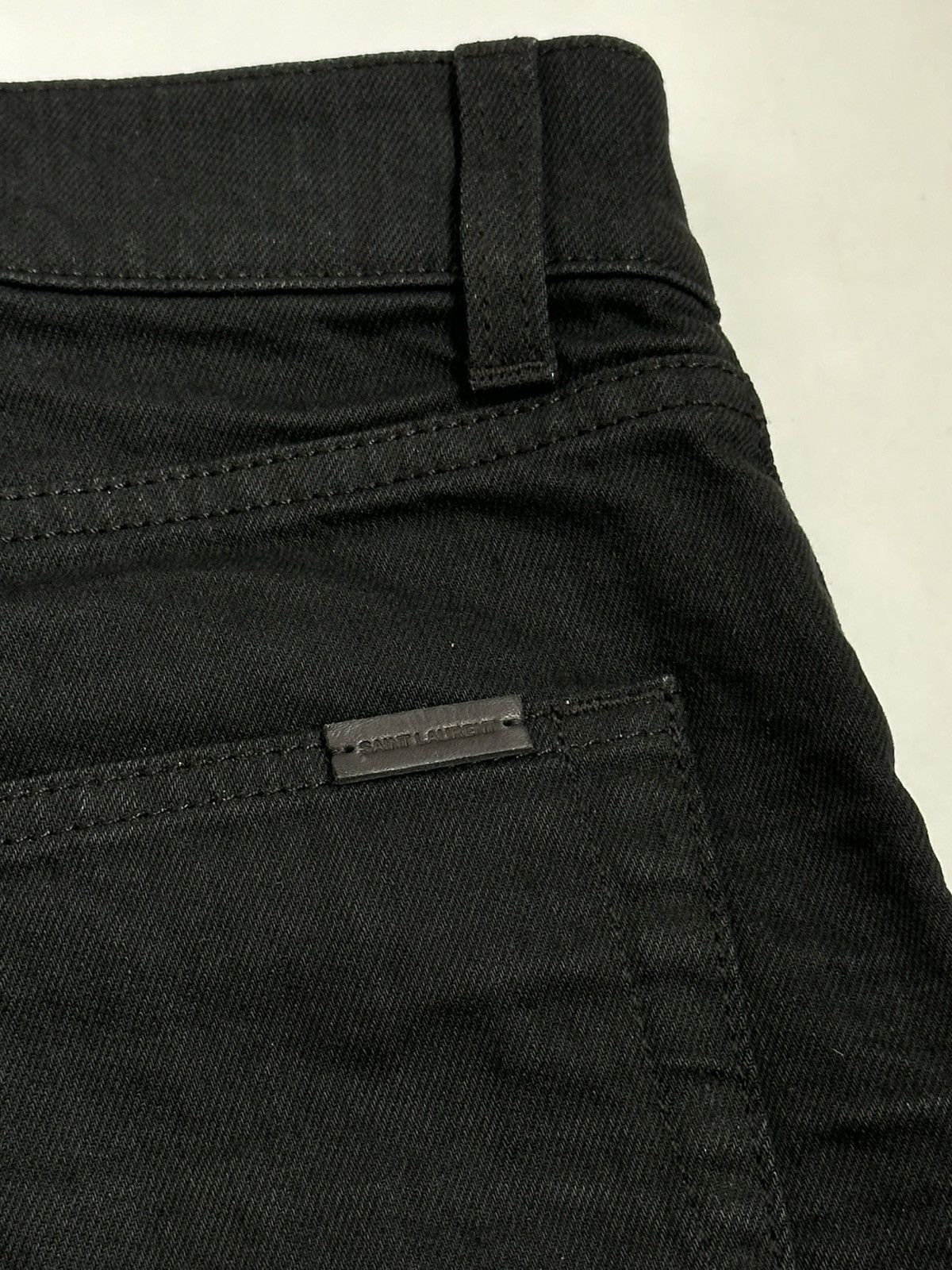 Saint Laurent Paris *NEW* SAINT LAURENT $860 SS20 Silver Coated Skinny Jeans D24 Size US 28 / EU 44 - 18 Thumbnail