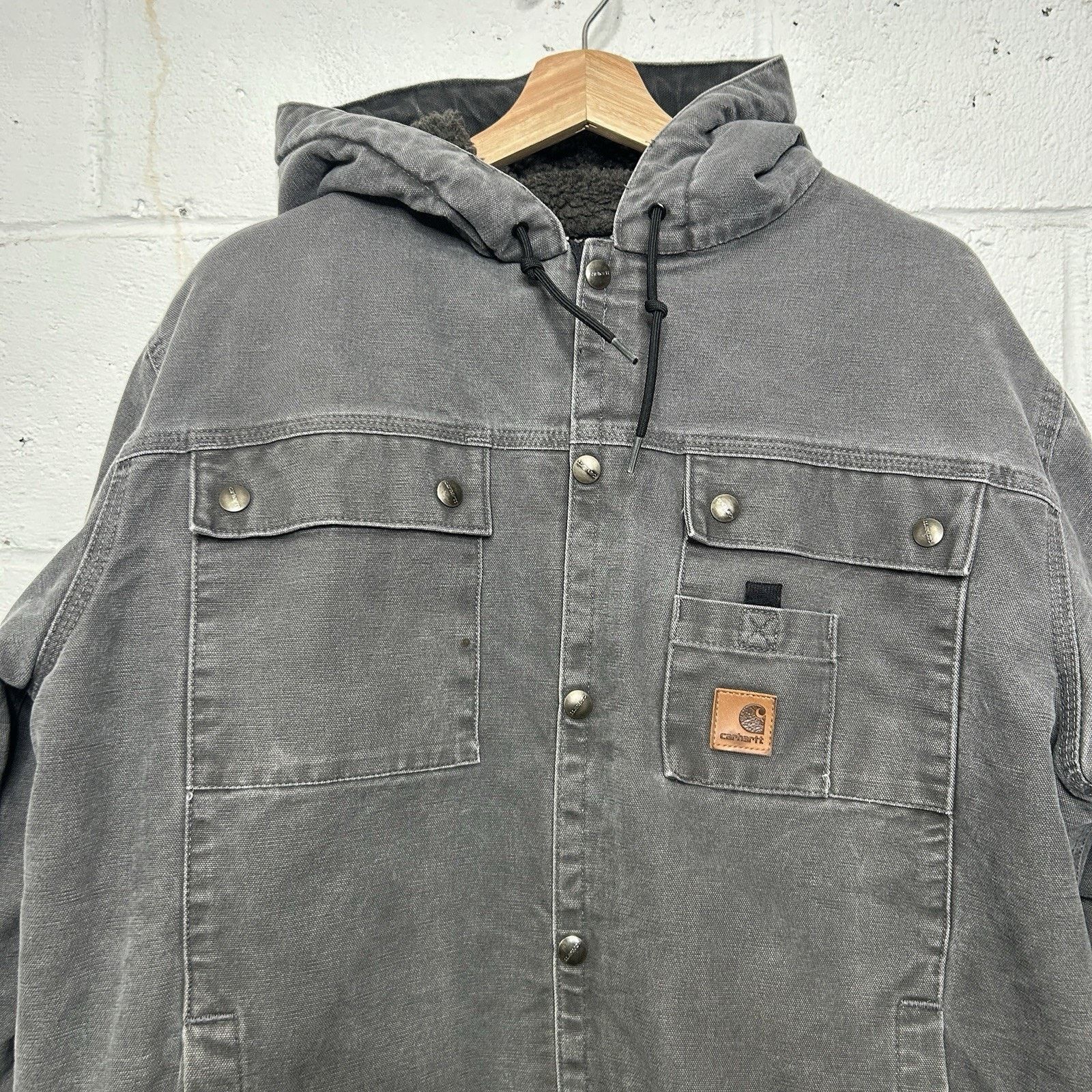 Carhartt Y2K Carhartt Sherpa-Lined Multi-Pocket Jacket “Gravel” J284 Size US M / EU 48-50 / 2 - 3 Thumbnail
