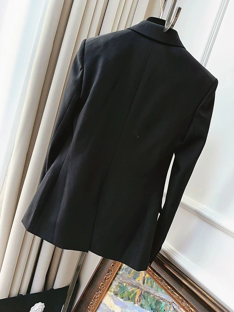 Saint Laurent Paris Saint Laurent Paris Black double-breasted blazer 2505-Nexta Size XS / US 0-2 / IT 36-38 - 2 Thumbnail