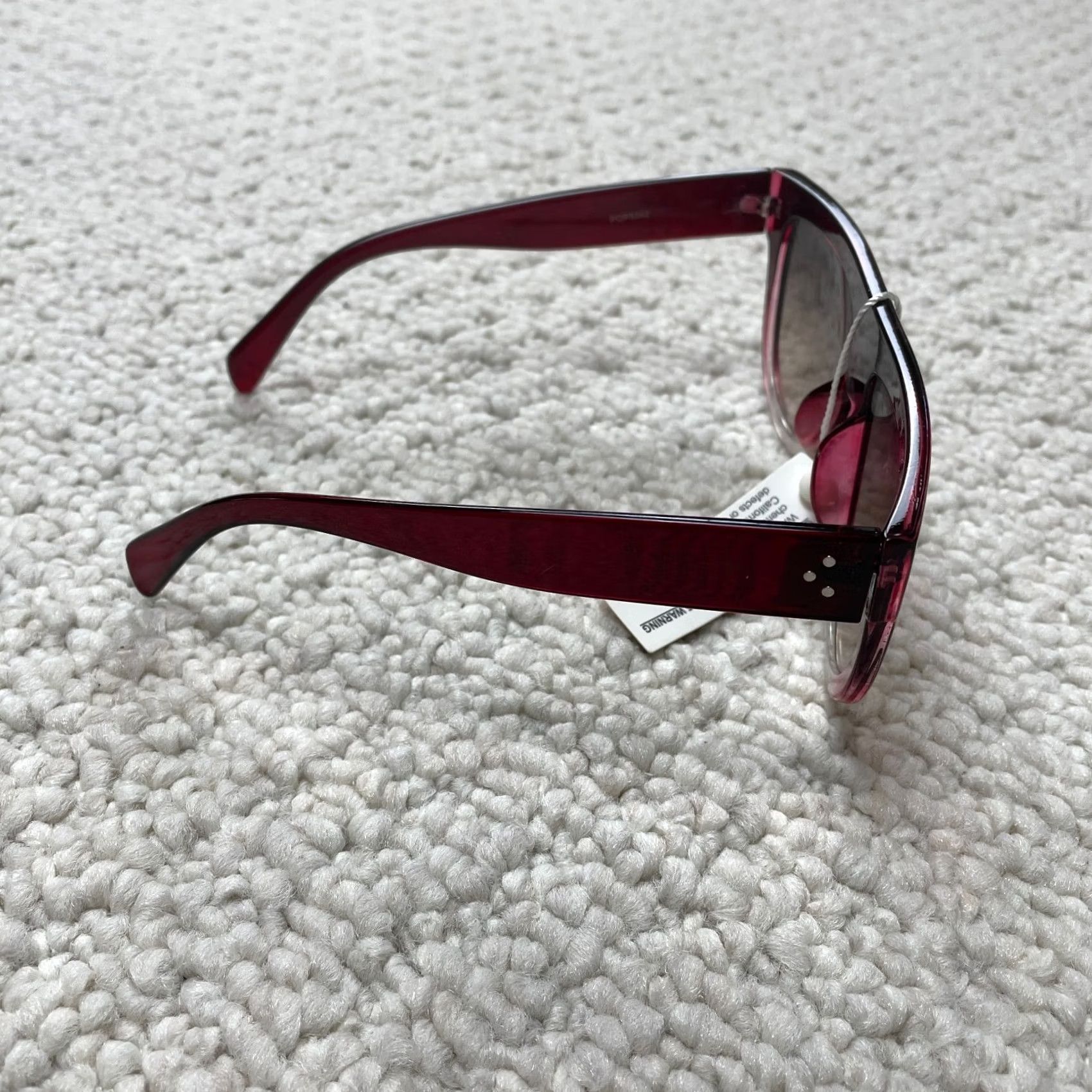 Etro Retro Pop Unisex Sunglasses Square Red UV400 Mirrored Plastic Frame Multicolor Lens Sun Protection Size ONE SIZE - 7 Thumbnail