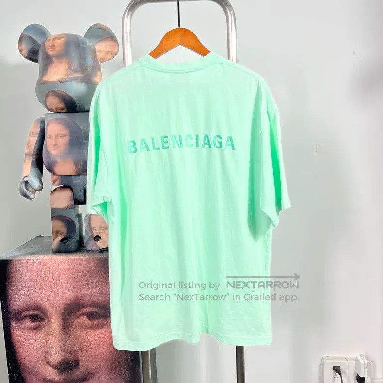 Balenciaga Balenciaga Embroidered Logo Short Sleeve Size US M / EU 48-50 / 2 - 2 Thumbnail