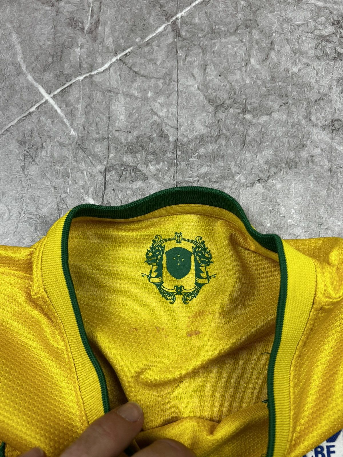 Nike Nike Brasil Soccer Jersey Tee T Shirt Size US S / EU 44-46 / 1 - 9 Thumbnail