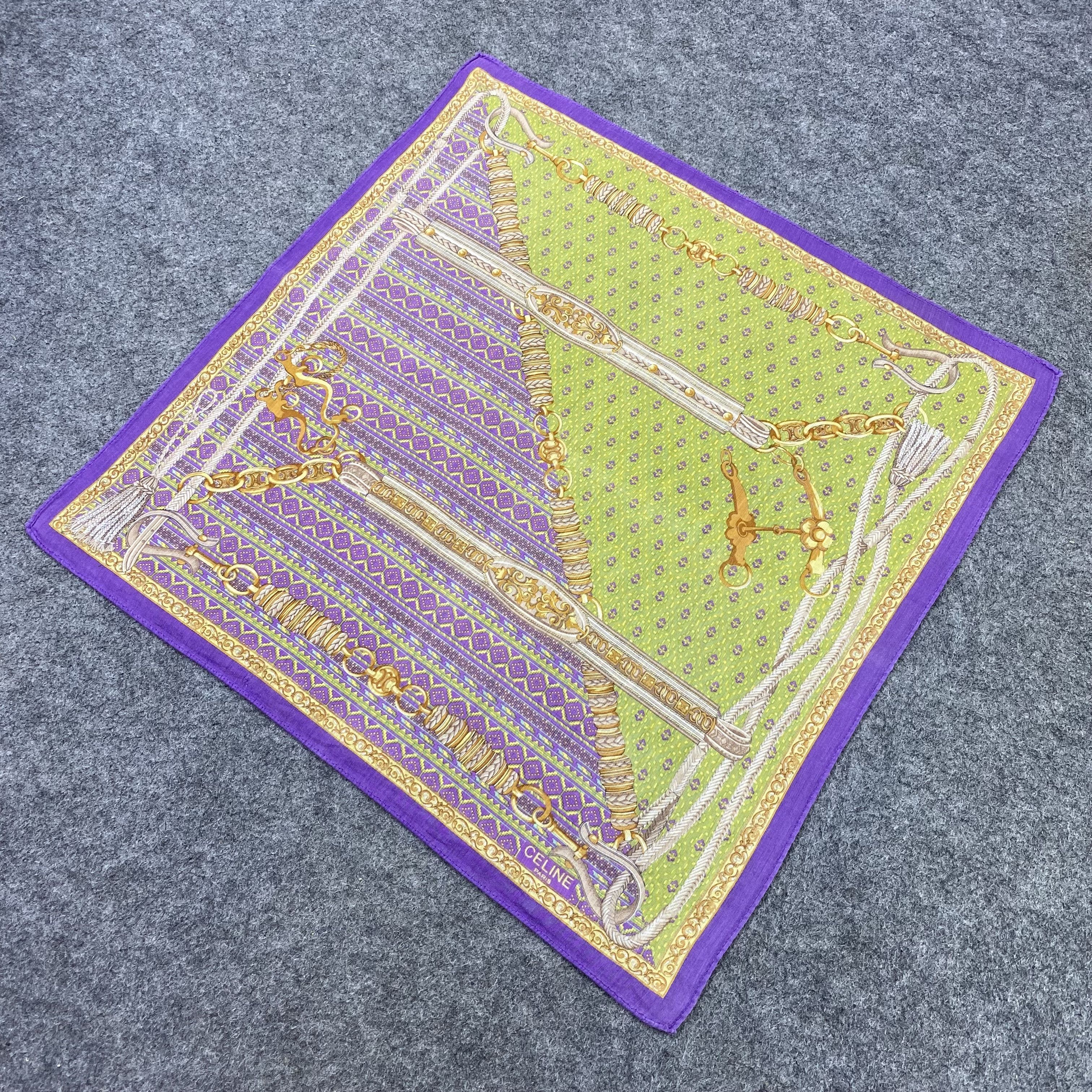 Celine Celine Handkerchief Neckerchief Bandana-B1744 Size ONE SIZE - 4 Thumbnail