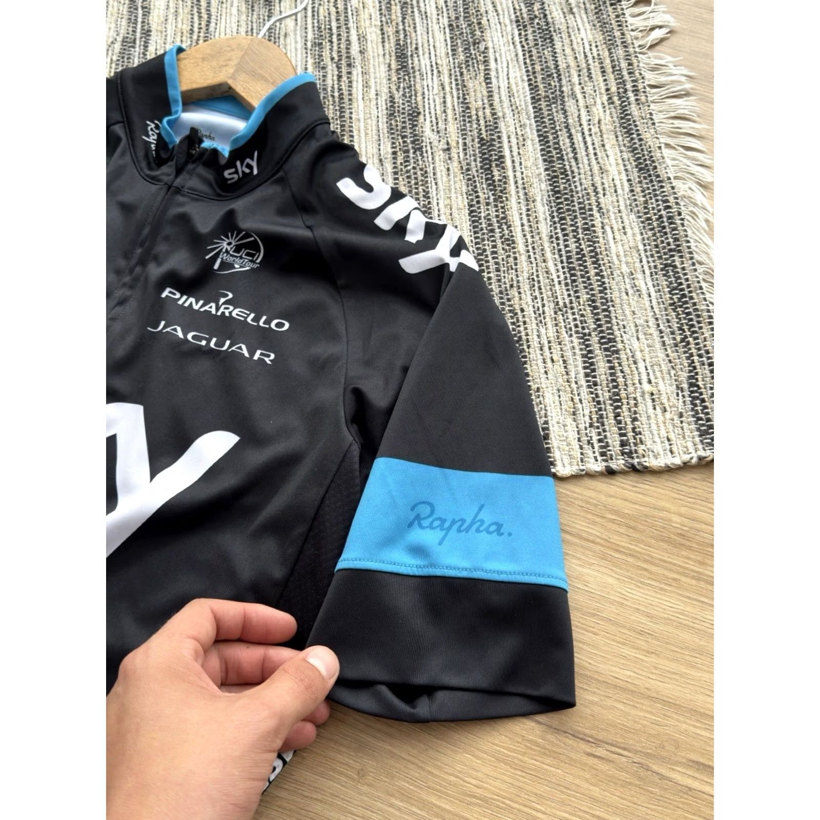 Rapha VINTAGE Rapha Team Sky Cycling Jersey Zip Shirt Mens M Black Jersey Logo 90s City Classic Designer Streetwear Cycling Sport T-Shirt Mens Size US M / EU 48-50 / 2 - 6 Thumbnail