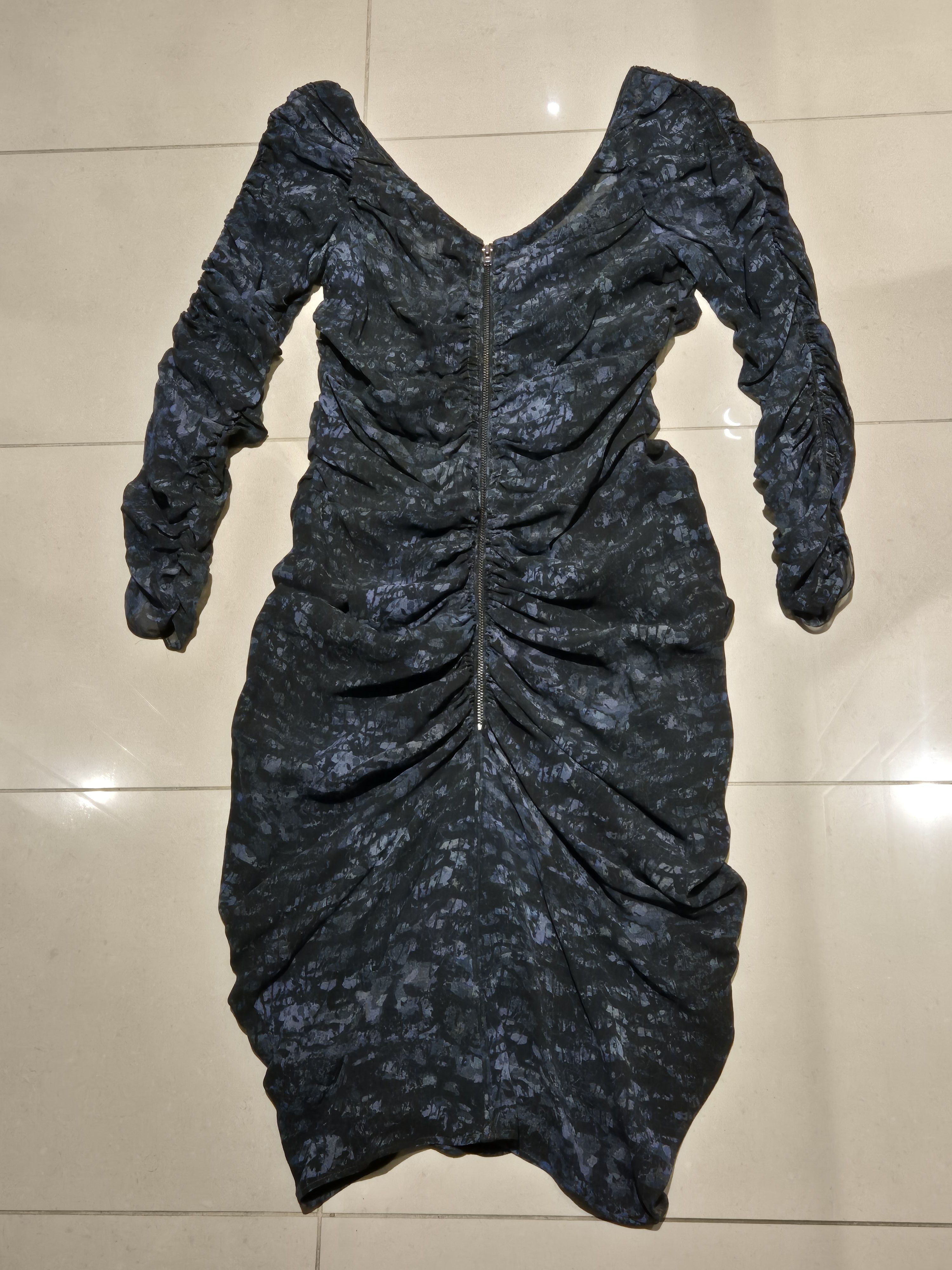 Isabel Marant Isabel Marant ruched 3/4 sleeved printed silk dress Size XS / US 0-2 / IT 36-38 - 8 Thumbnail